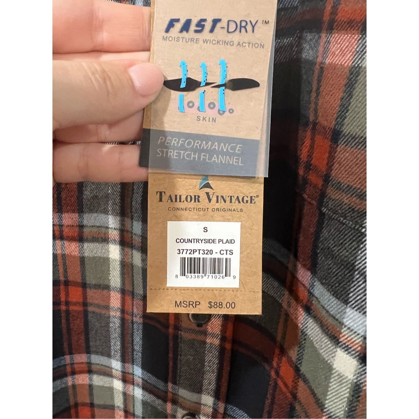 Other Tailor Vintage NWT countryside Plaid Long Sleeve Men’s Butto Size US S / EU 44-46 / 1 - 3 Thumbnail