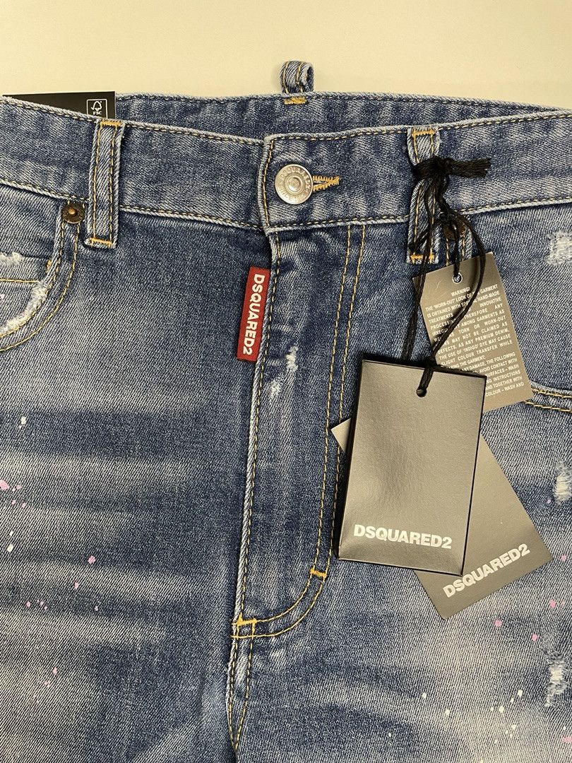 Dsquared2 DSQUARED2 Womens High-Rise Cropped Jeans Size 28" / US 6 / IT 42 - 3 Thumbnail