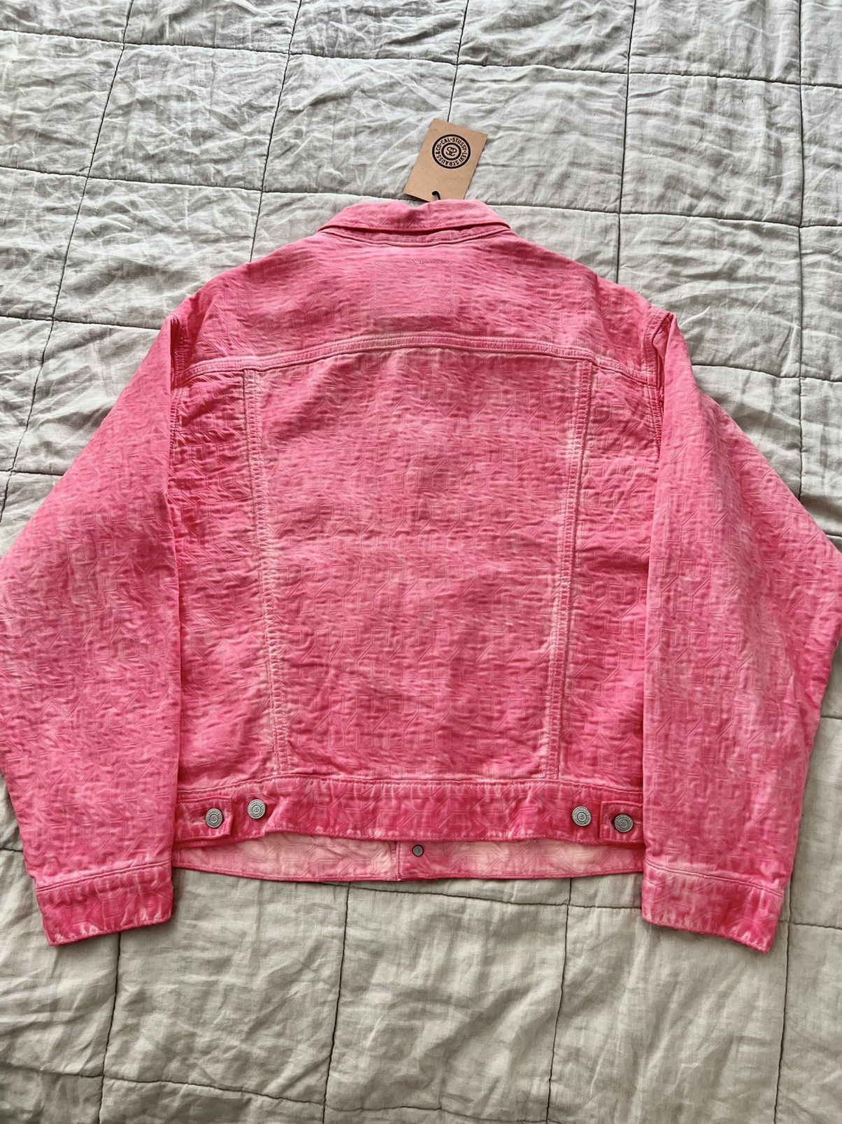 Levi's × Stussy Stussy x Levi’s Jacquard Type 2 Trucker Jacket Pink Medium Size US M / EU 48-50 / 2 - 2 Thumbnail