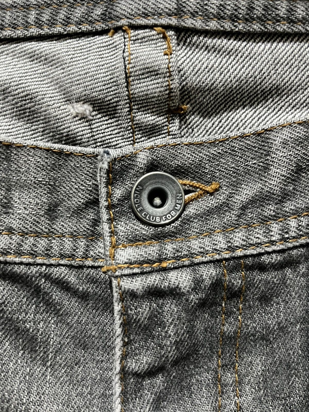 If Six Was Nine 2000's Japanese Brand Nicole Club For Men Jeans Size US 31 - 5 Thumbnail