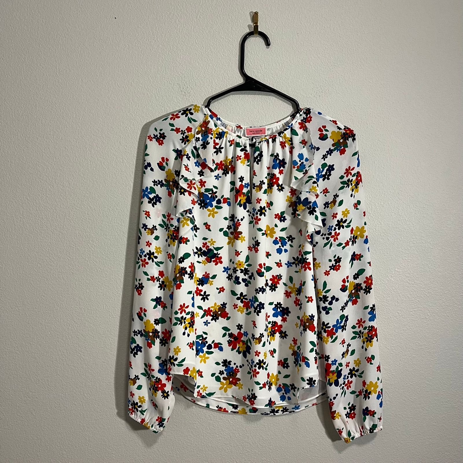Kate Spade Kate Spade Floral Sailing Blouse - XS Size XS / US 0-2 / IT 36-38 - 3 Thumbnail