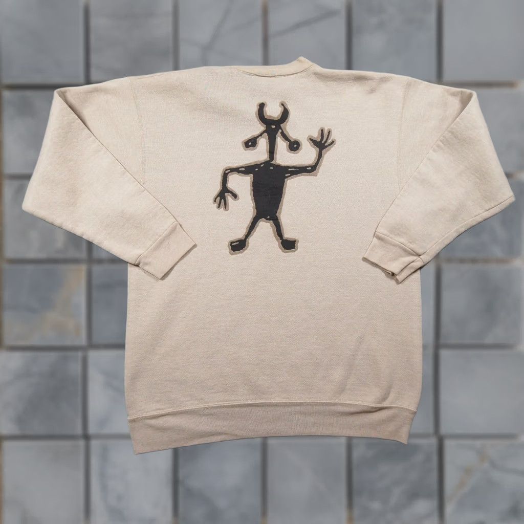 Vintage VINTAGE Palm Springs Sweatshirt Mens Large Beige Crewneck 90s Petroglyph Art Sweatshirt Mens Large Beige 90s Petroglyph Art Size US L / EU 52-54 / 3 - 1 Thumbnail