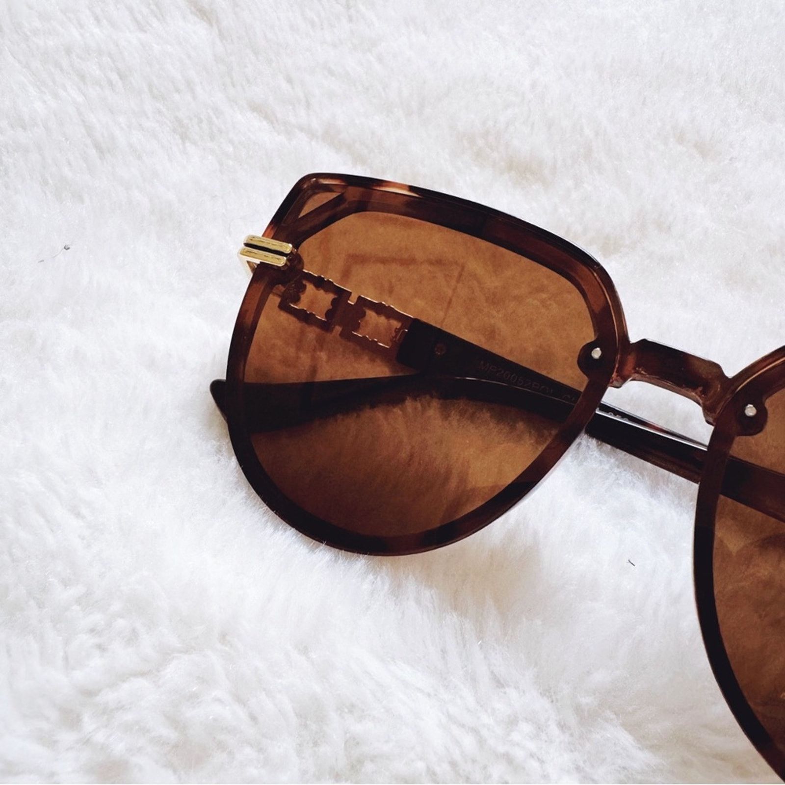Other Genevieve Tortoise Brown Rimless Polarized Sunglasses Size ONE SIZE - 4 Thumbnail