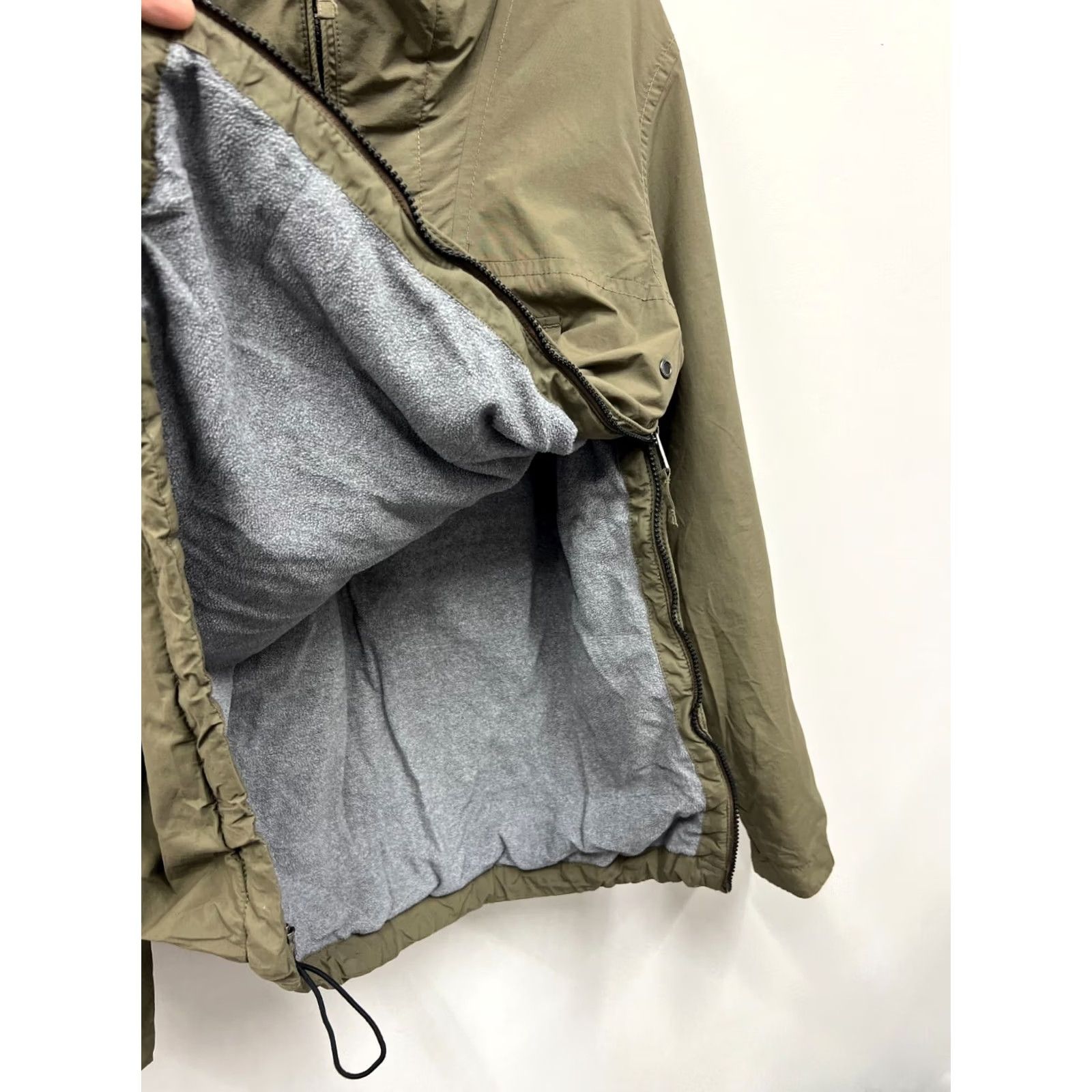 Napapijri Napapijri Jacket Anorak Shirt Men S Dark beige Fleece Lined Zip Logo Vintage No Size US S / EU 44-46 / 1 - 7 Thumbnail