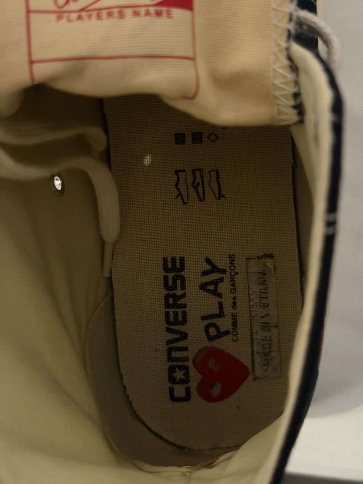 Comme des Garcons PLAY × Converse Converse Chuck Taylor All Star 70 High 12US Size US 12 / EU 45 - 8 Thumbnail