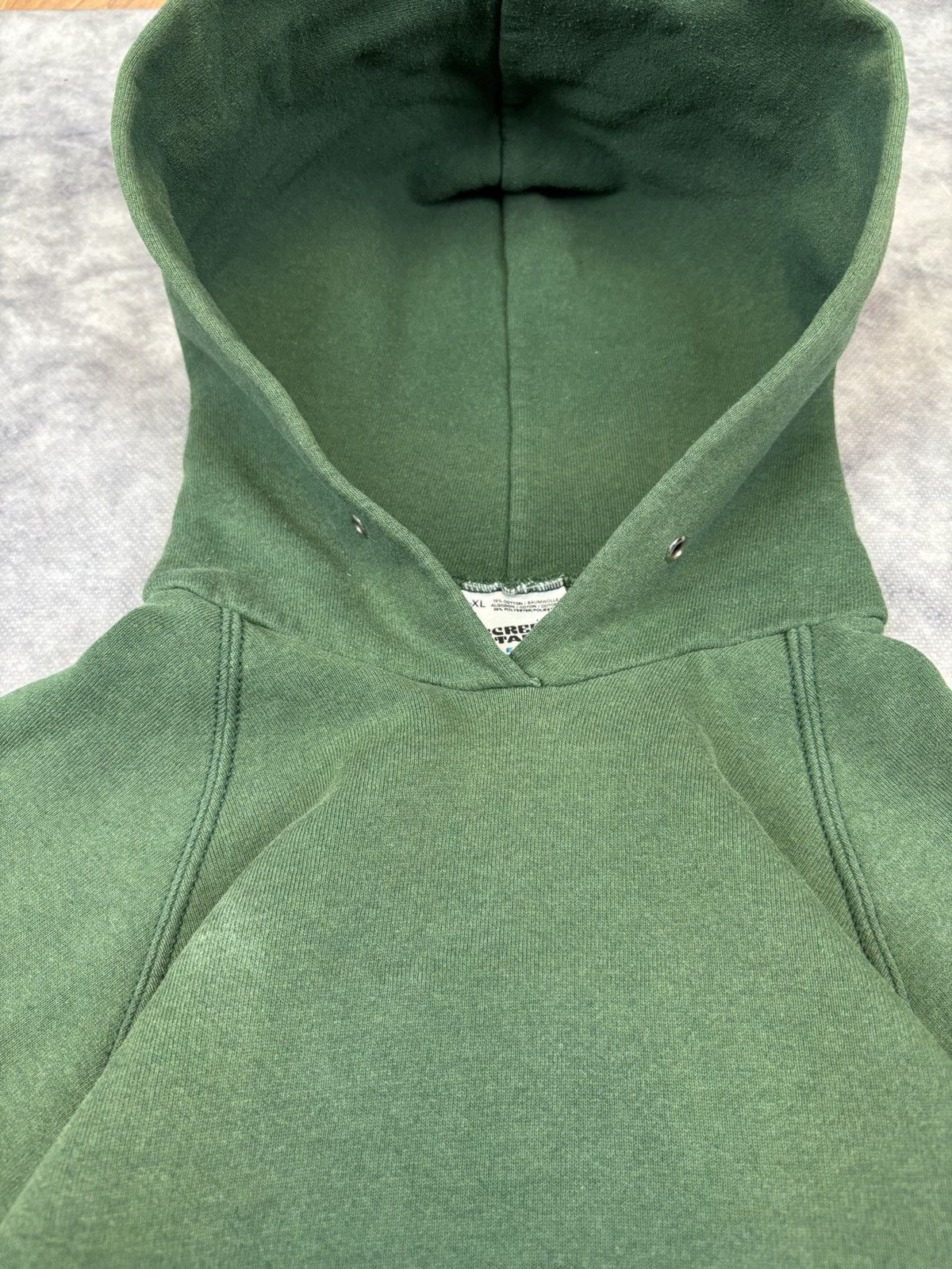 Kanye West Vintage 90s basic boxy blank hoodie Bootle green Kanye west Size US XL / EU 56 / 4 - 4 Thumbnail