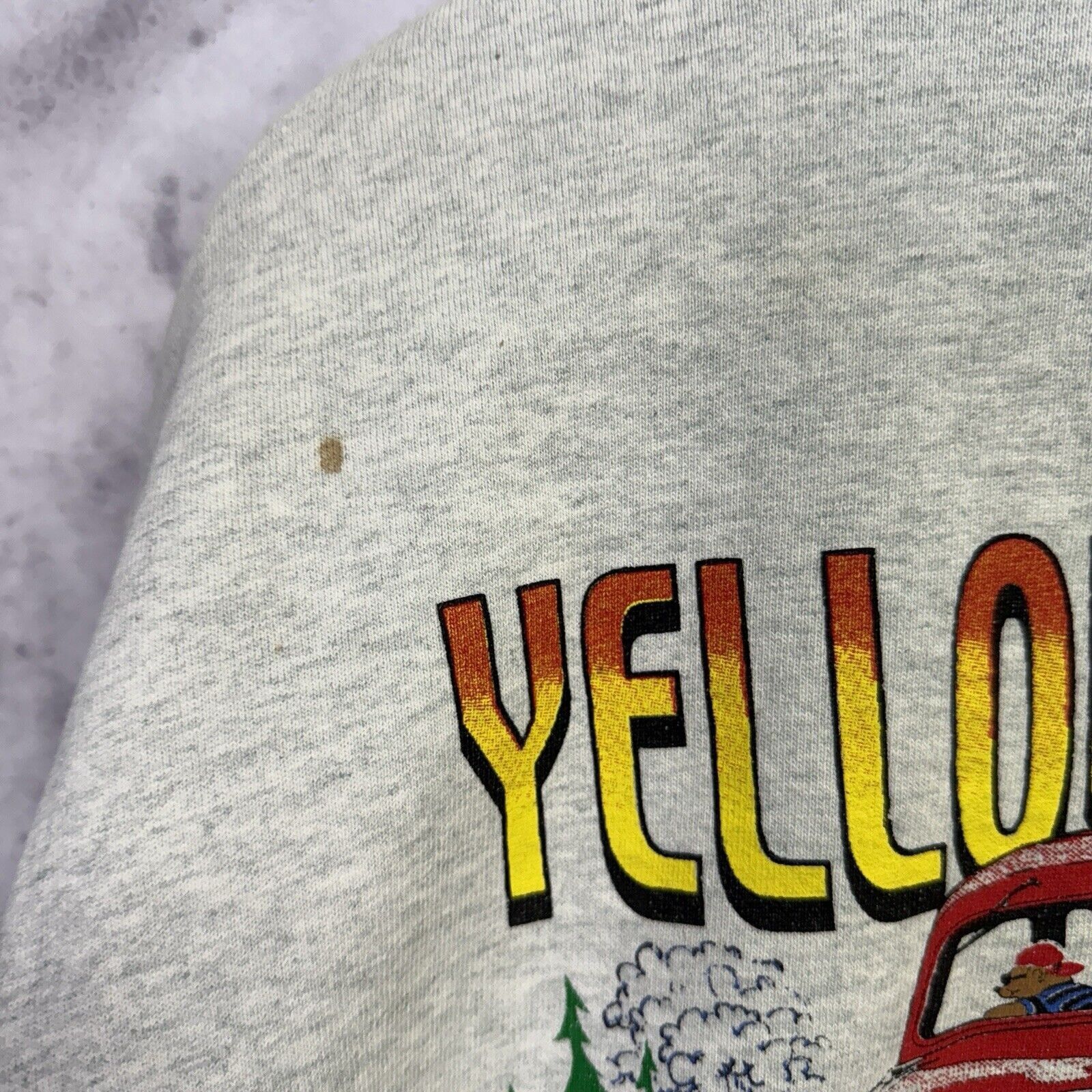 Vintage Vintage Yellowstone Car Button Snap Sweatshirt Mens Large Size US L / EU 52-54 / 3 - 9 Thumbnail