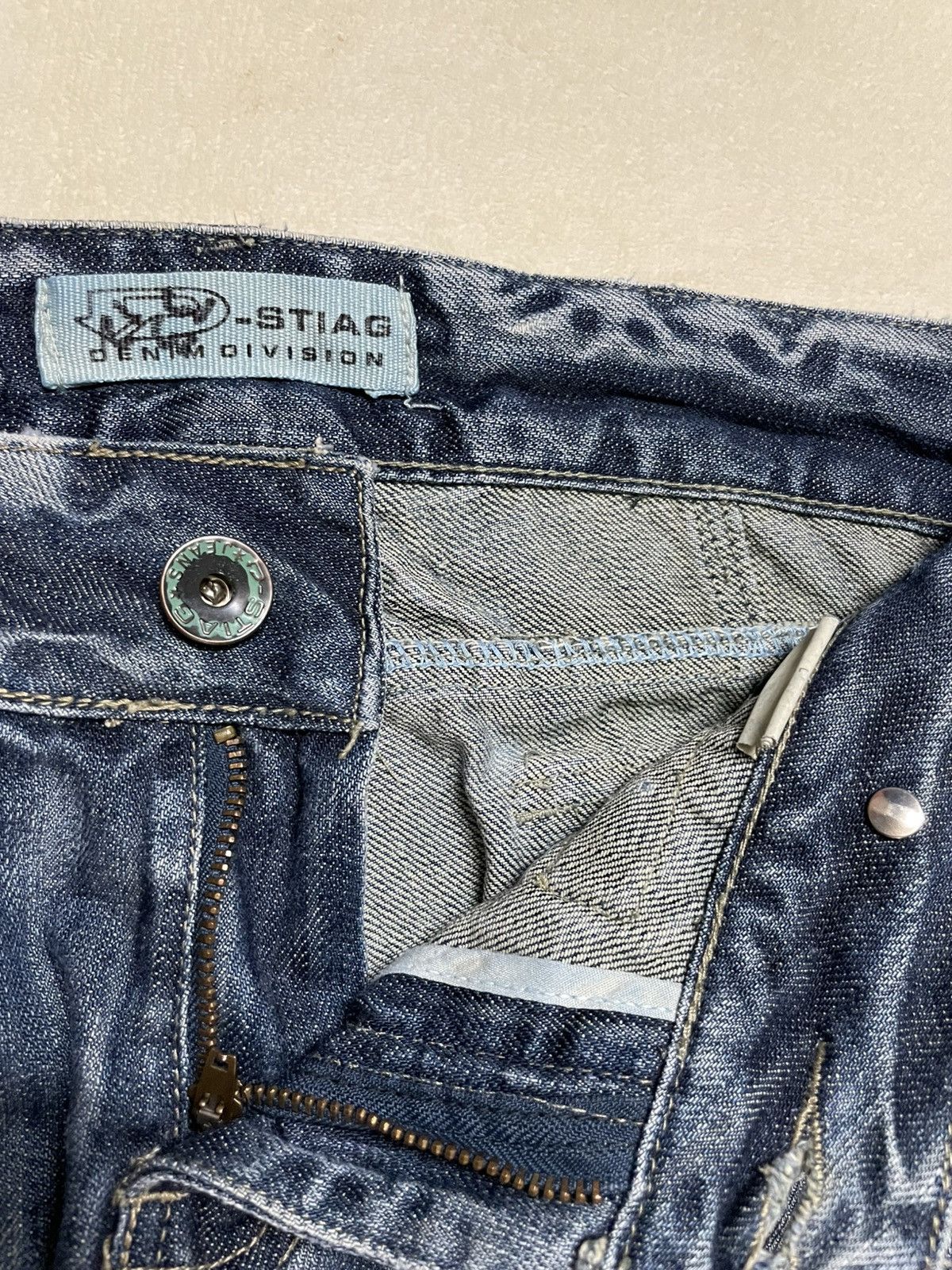 Japanese Brand Vintage D-STIAG Mudwash Bushpants Denim Jeans Size US 33 - 7 Thumbnail