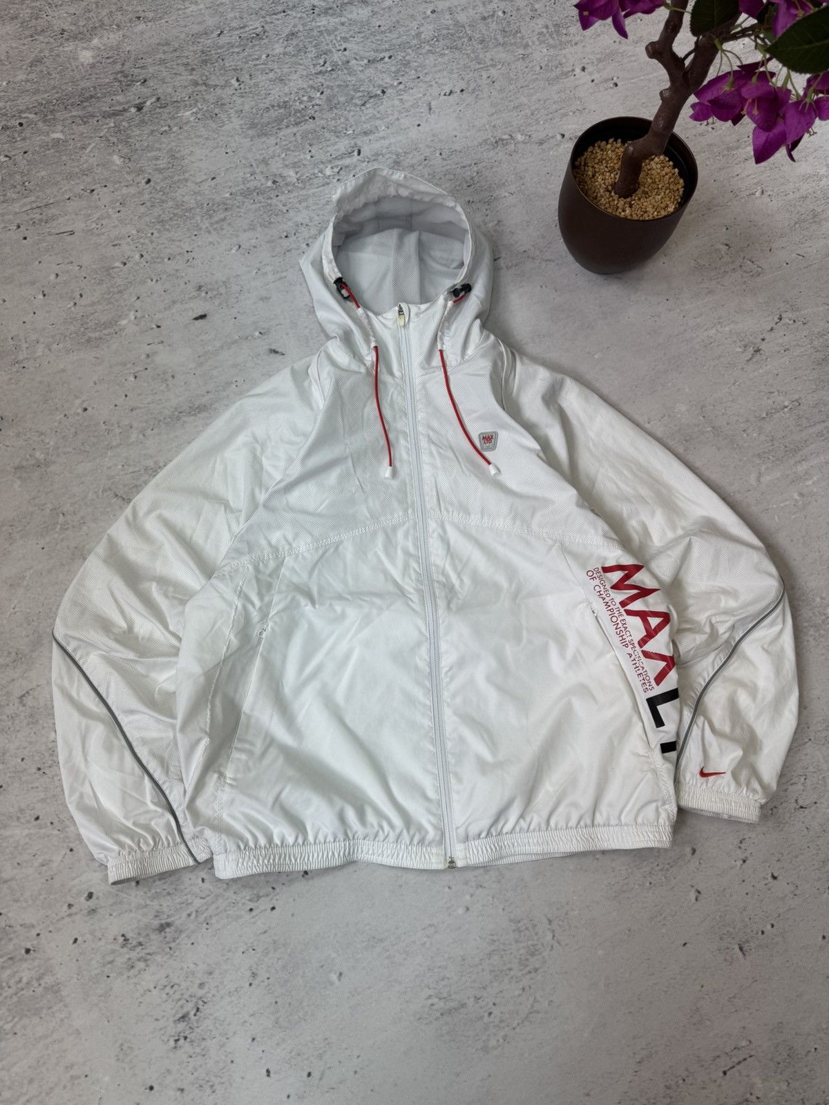 Nike × Vintage NIKE AIR MAX VINTAGE BASIC LOGO OVERSIZE BAGGY LIGHT JACKET Size US L / EU 52-54 / 3 - 1 Thumbnail