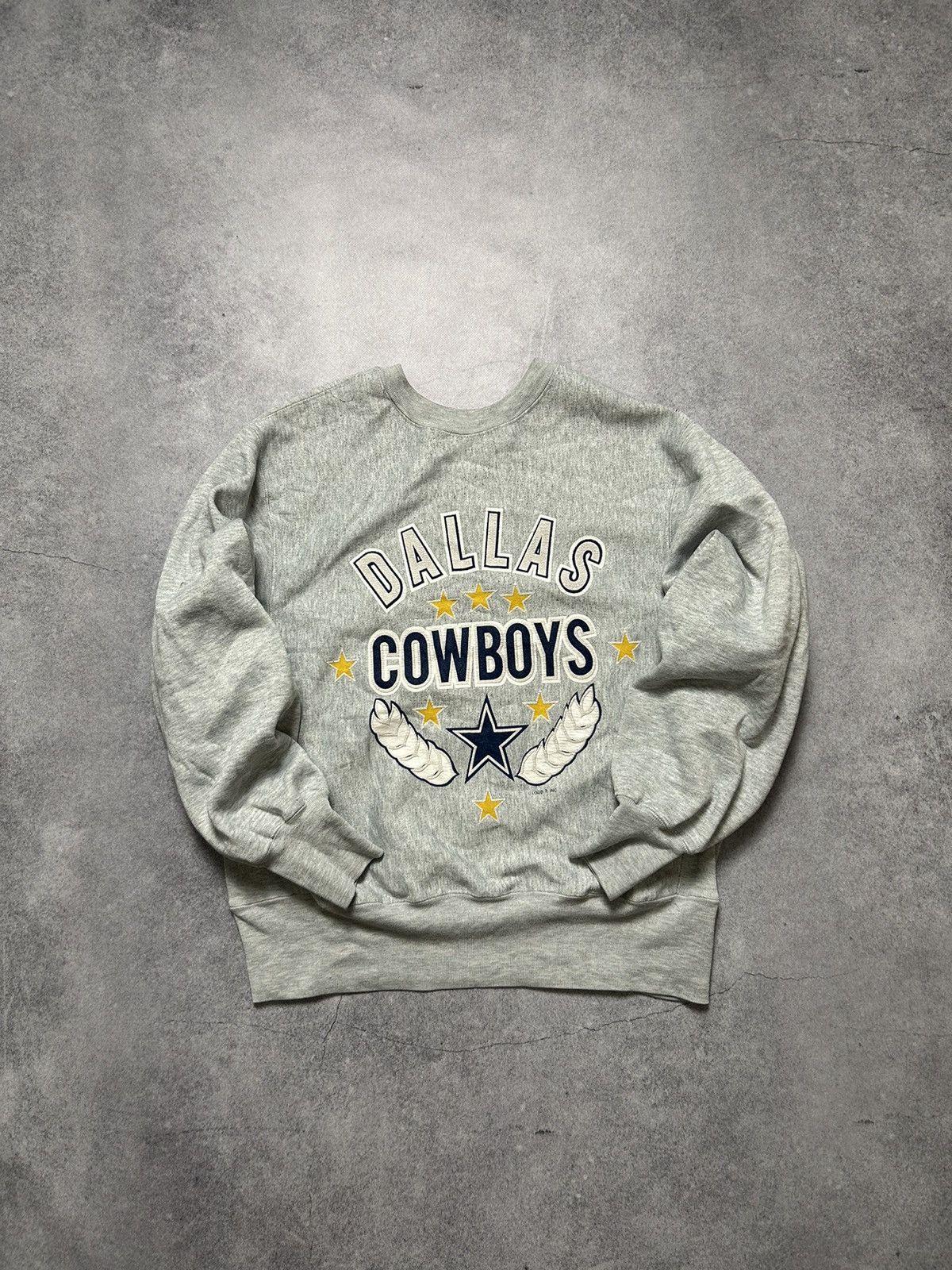Logo 7 × Vintage Vintage 90s Logo 7 University Dallas Cowboys Sweatshirt Y2K Size M / US 6-8 / IT 42-44 - 1 Thumbnail