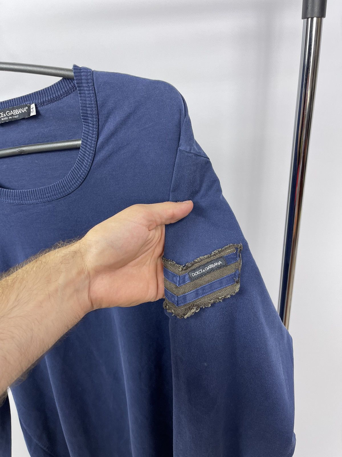 Dolce & Gabbana DOLCE & GABBANA Men's Long Sleeve Shirt Size 54 Logo Italy Size US L / EU 52-54 / 3 - 5 Thumbnail