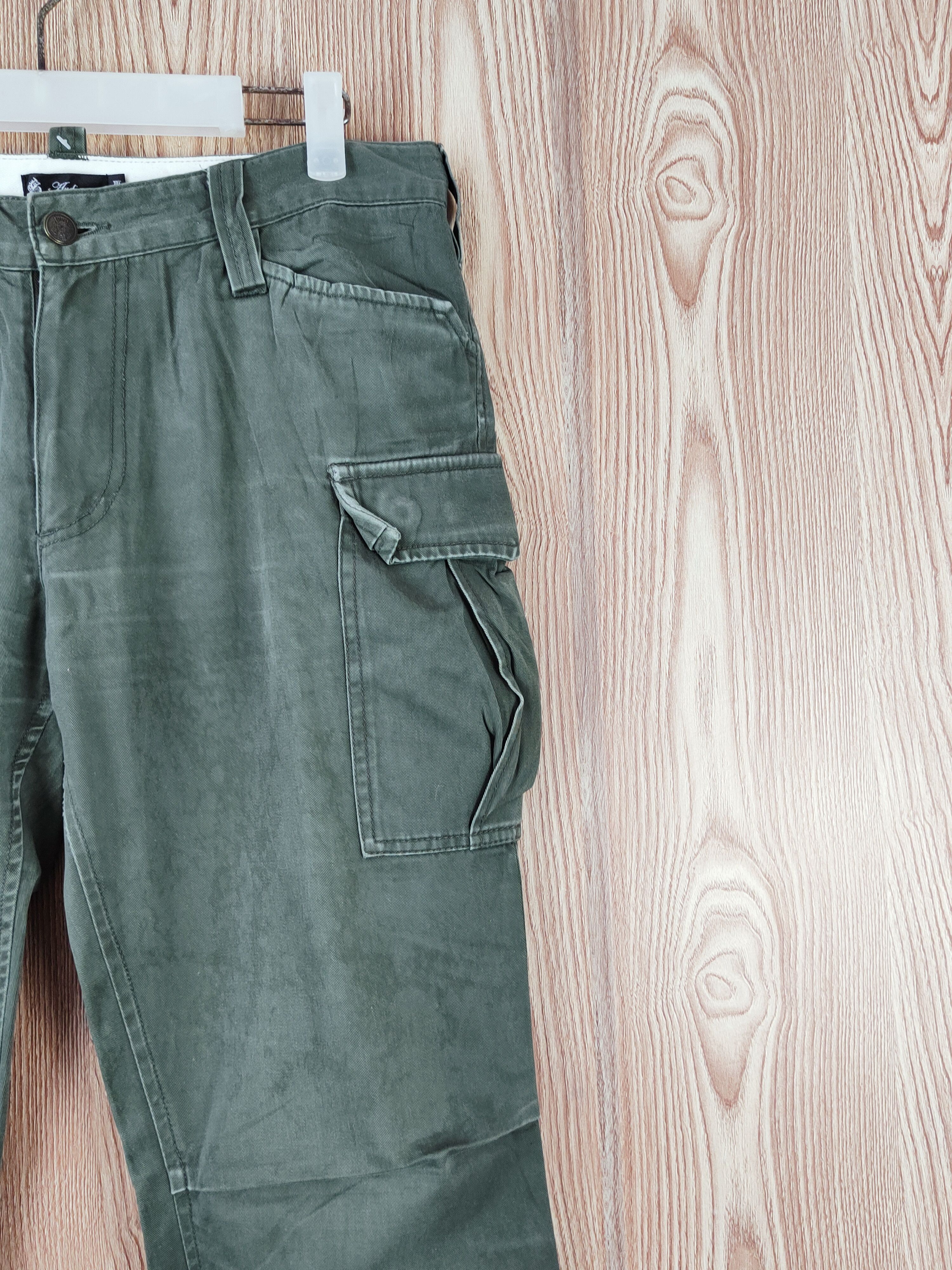 Japanese Brand Audienee Green Multipocket Tactical Cargo Pants #W908 Size US 31 - 5 Thumbnail