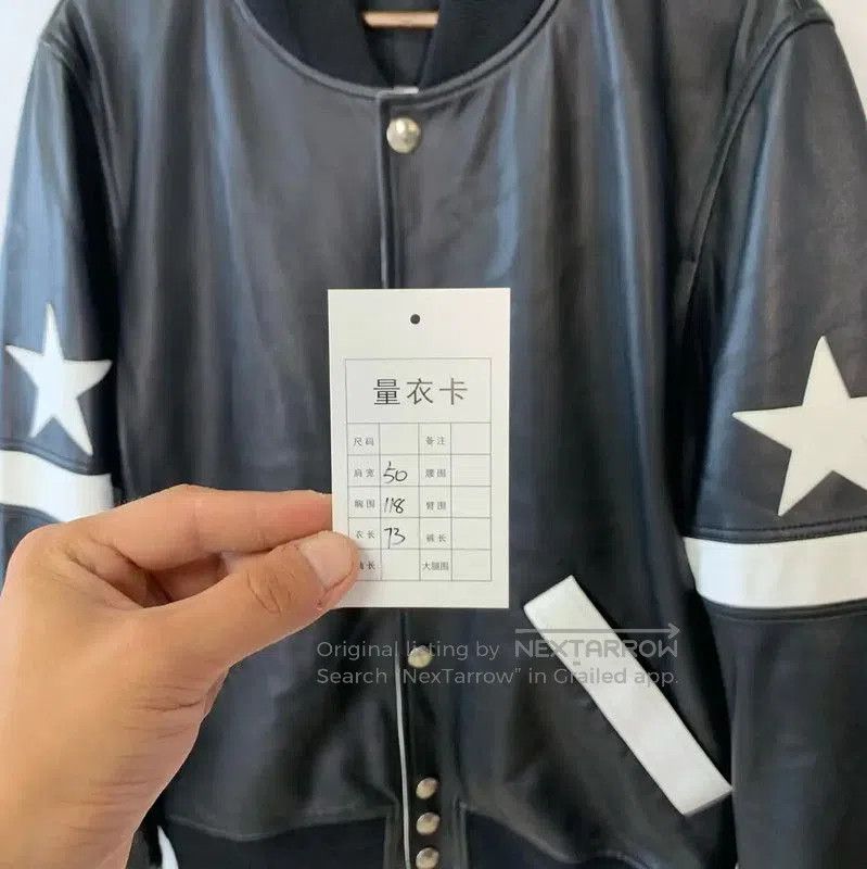 Givenchy Givenchy Black Leather Star Jacket . Size US M / EU 48-50 / 2 - 5 Thumbnail