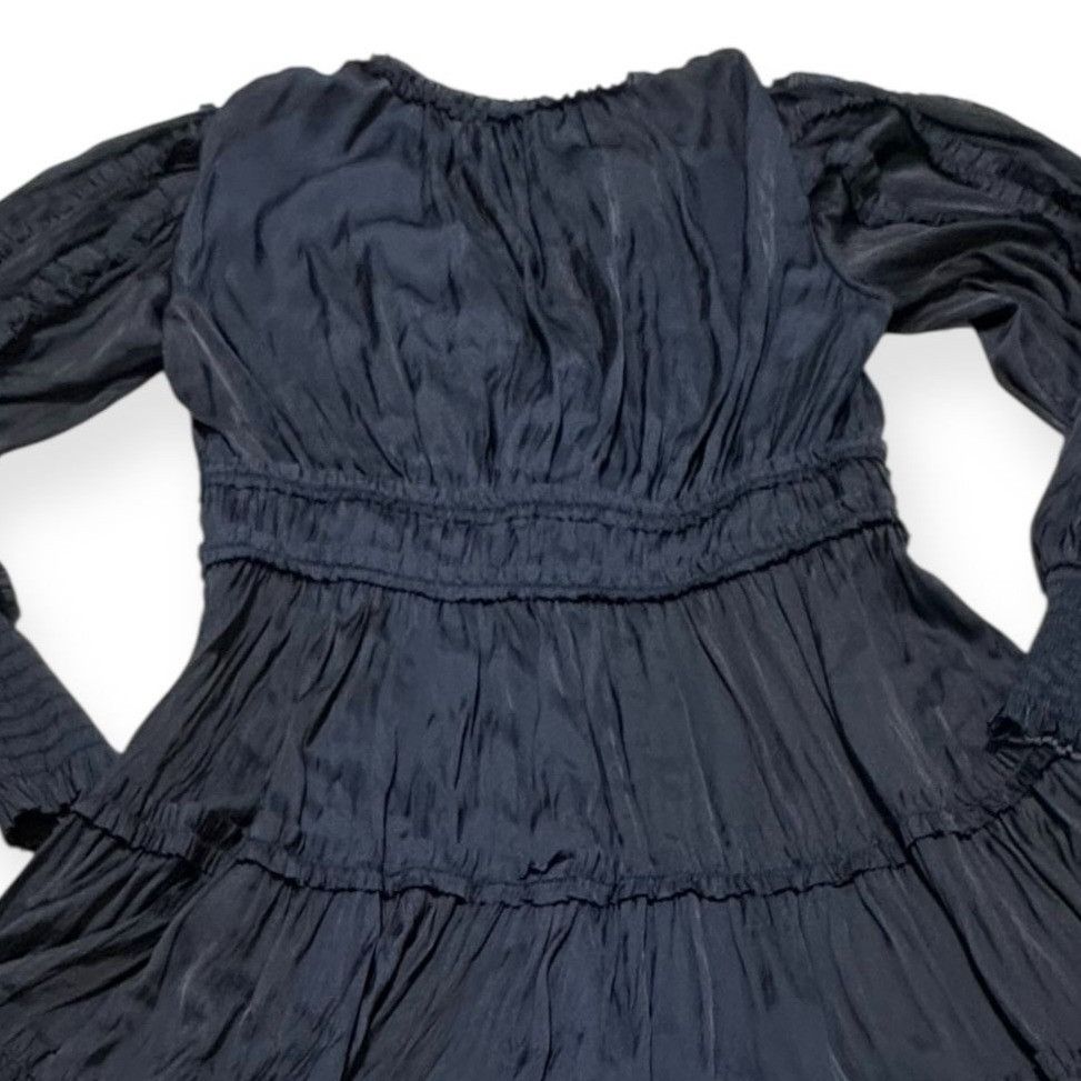 Ulla Johnson Ulla Johnson Gemma Plissé Mini Dress Midnight, Size 84NWT Size S / US 4 / IT 40 - 9 Thumbnail