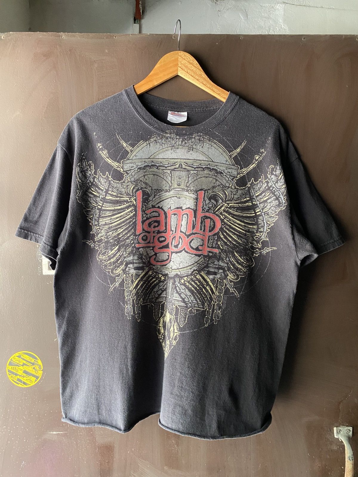 Band Tees Y2k Lamb of God Big print Crop Metal Bang T-Shirt Size US M / EU 48-50 / 2 - 1 Thumbnail