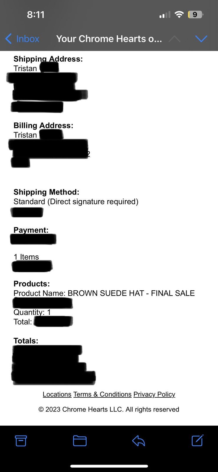 Chrome Hearts Chrome Hearts 5-Panel Brown Suede Dagger Hat (Unopened) Size ONE SIZE - 25 Thumbnail