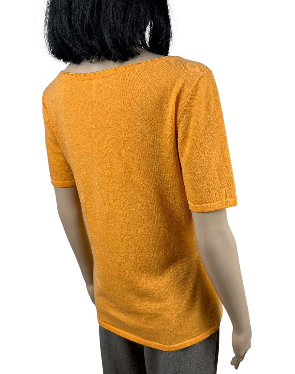 Escada × Vintage Escada Cashmere Blouse Short Sleeve size De40 IT46 Size L / US 10 / IT 46 - 6 Thumbnail