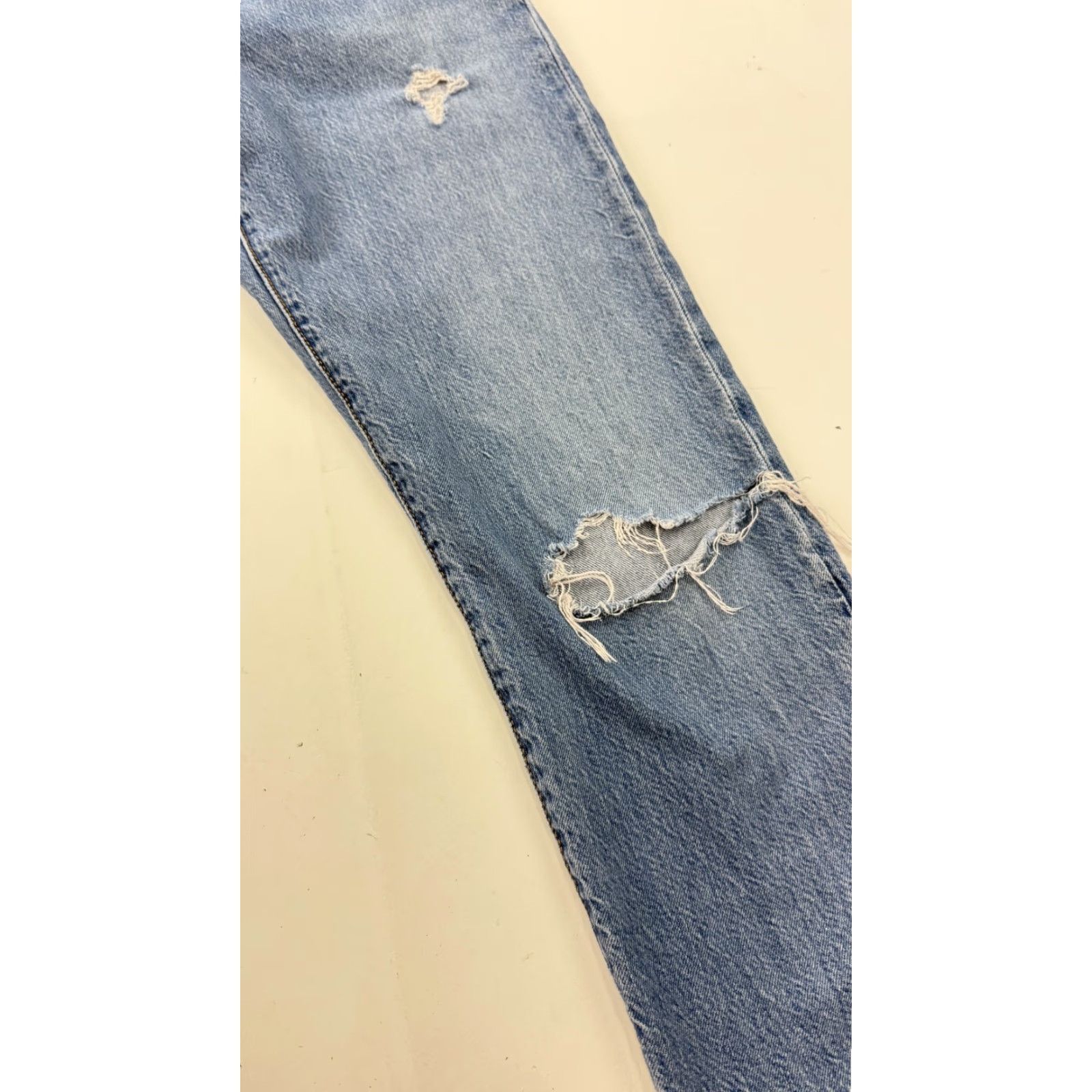 Levi's VINTAGE Levi's 501 Jeans Womens High Rise Distressed Straight Button Fly 25x26 Blue Jeans Womens Size 42" / US 20 - 3 Thumbnail