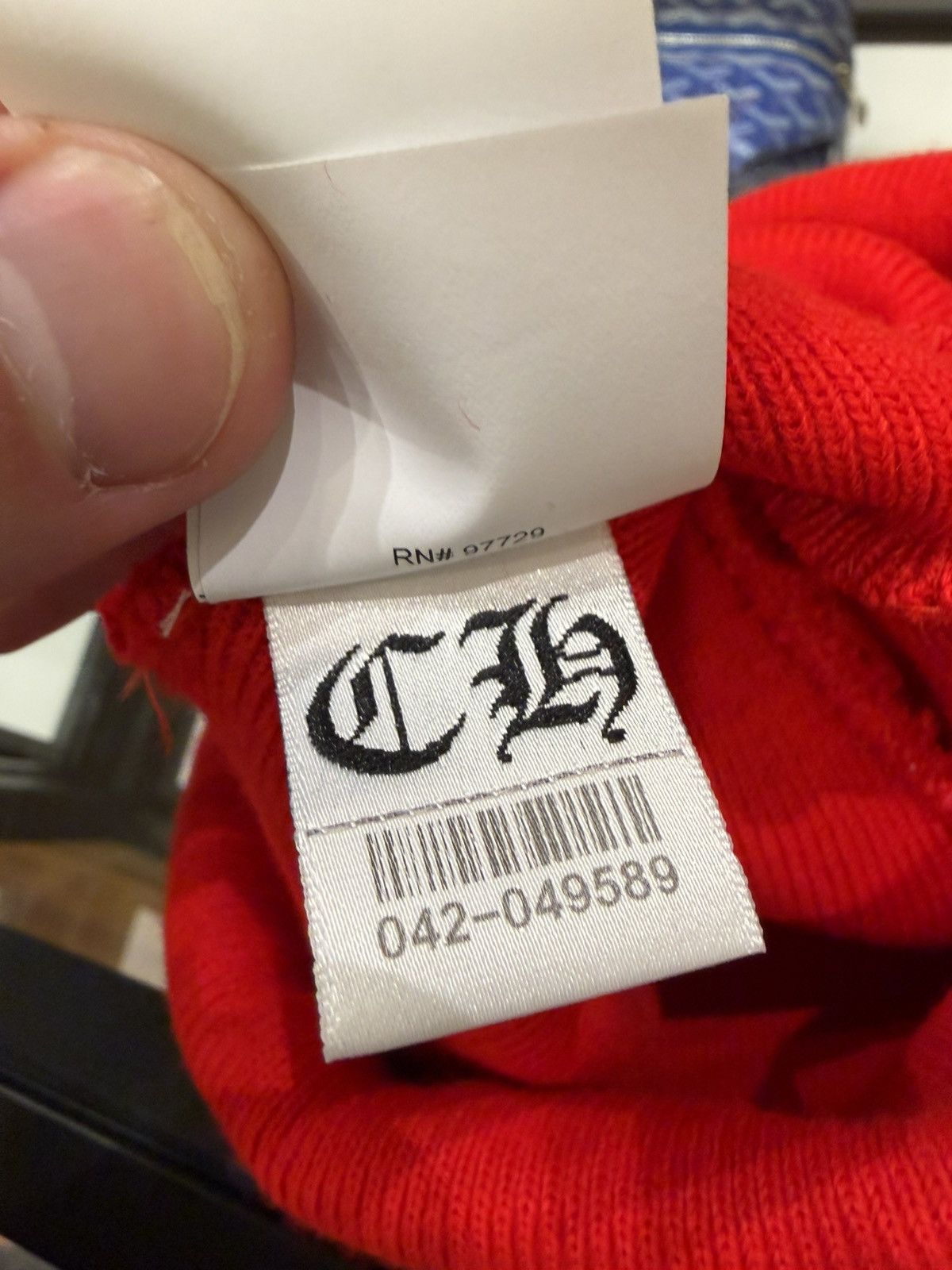 Chrome Hearts Chrome Hearts CH Embroidered Beanie - Red Size ONE SIZE - 6 Thumbnail