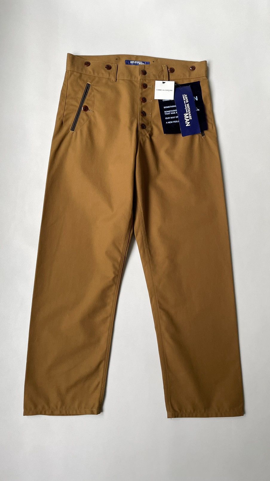 Comme des Garcons A/W 09 Tan Cotton Work Trousers Size US 32 / EU 48 - 16 Thumbnail