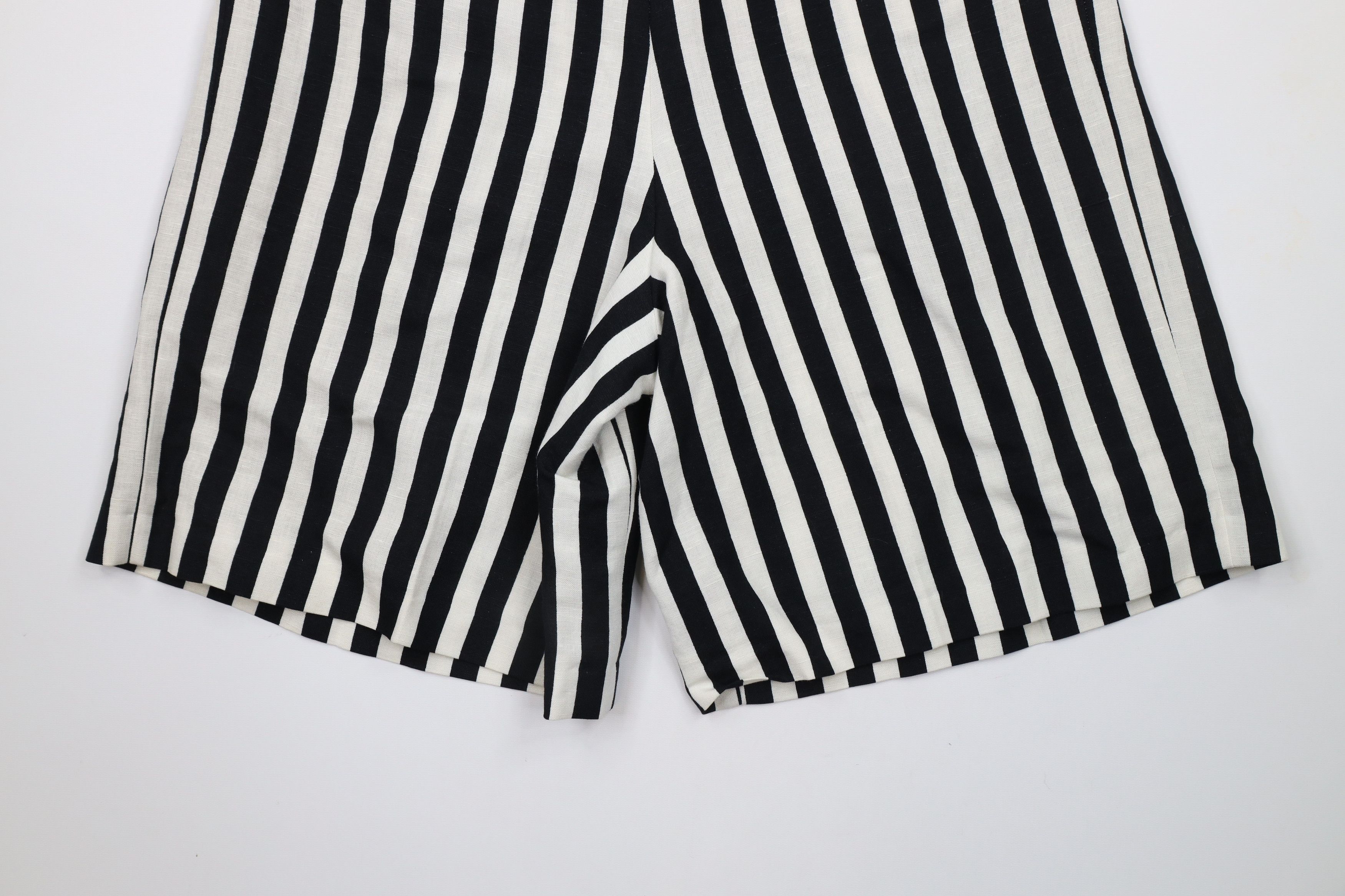 Vintage Vintage 90s Streetwear Blend Pleated Chino Shorts Striped Size 34" / US 12 / IT 48 - 11 Thumbnail