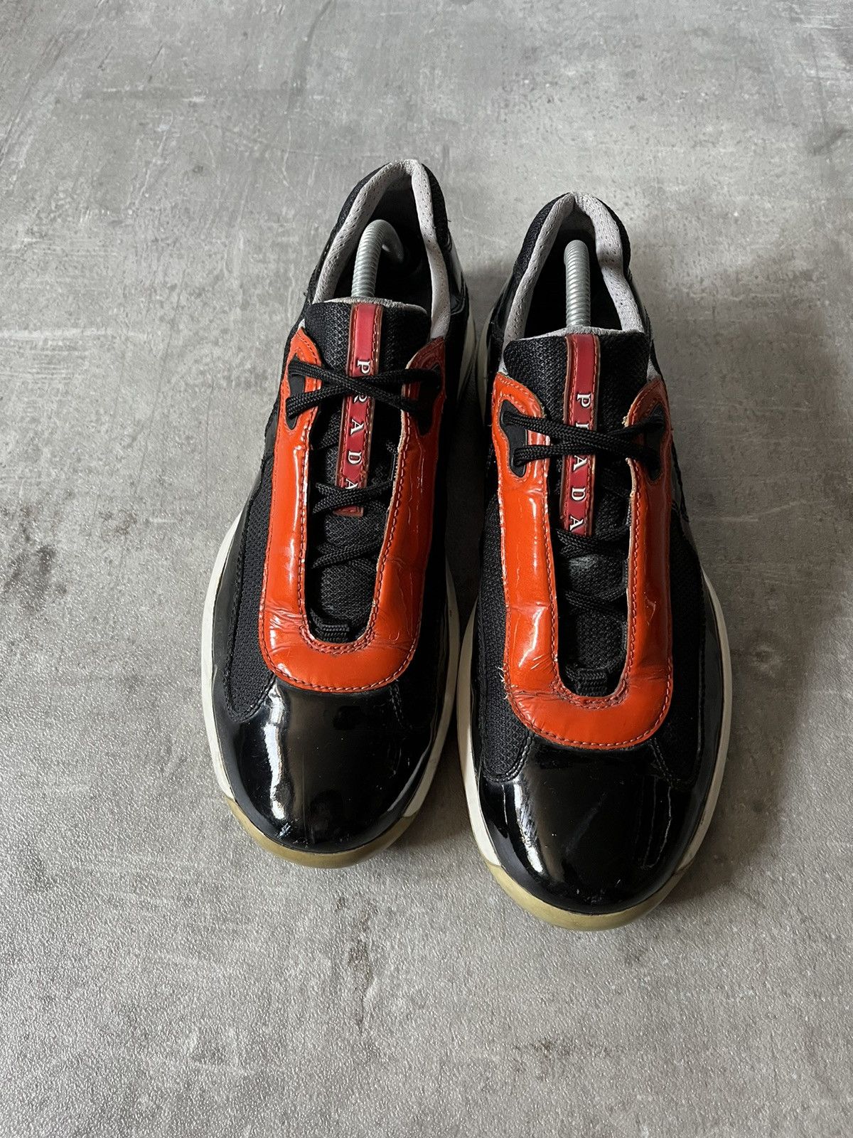 Prada Vintage Prada american cup low shoes orange navy Size US 9 / EU 42 - 2 Thumbnail