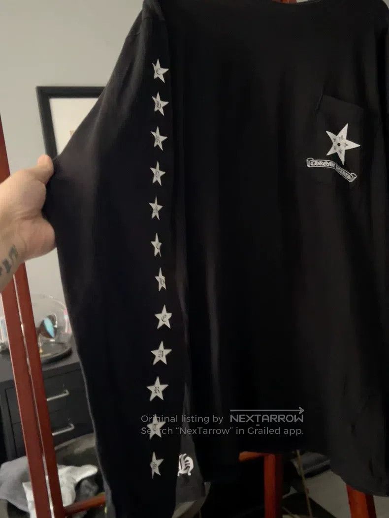 Chrome Hearts CHROME HEARTS Size XL Pentagram long sleeve Size US XL / EU 56 / 4 - 4 Thumbnail