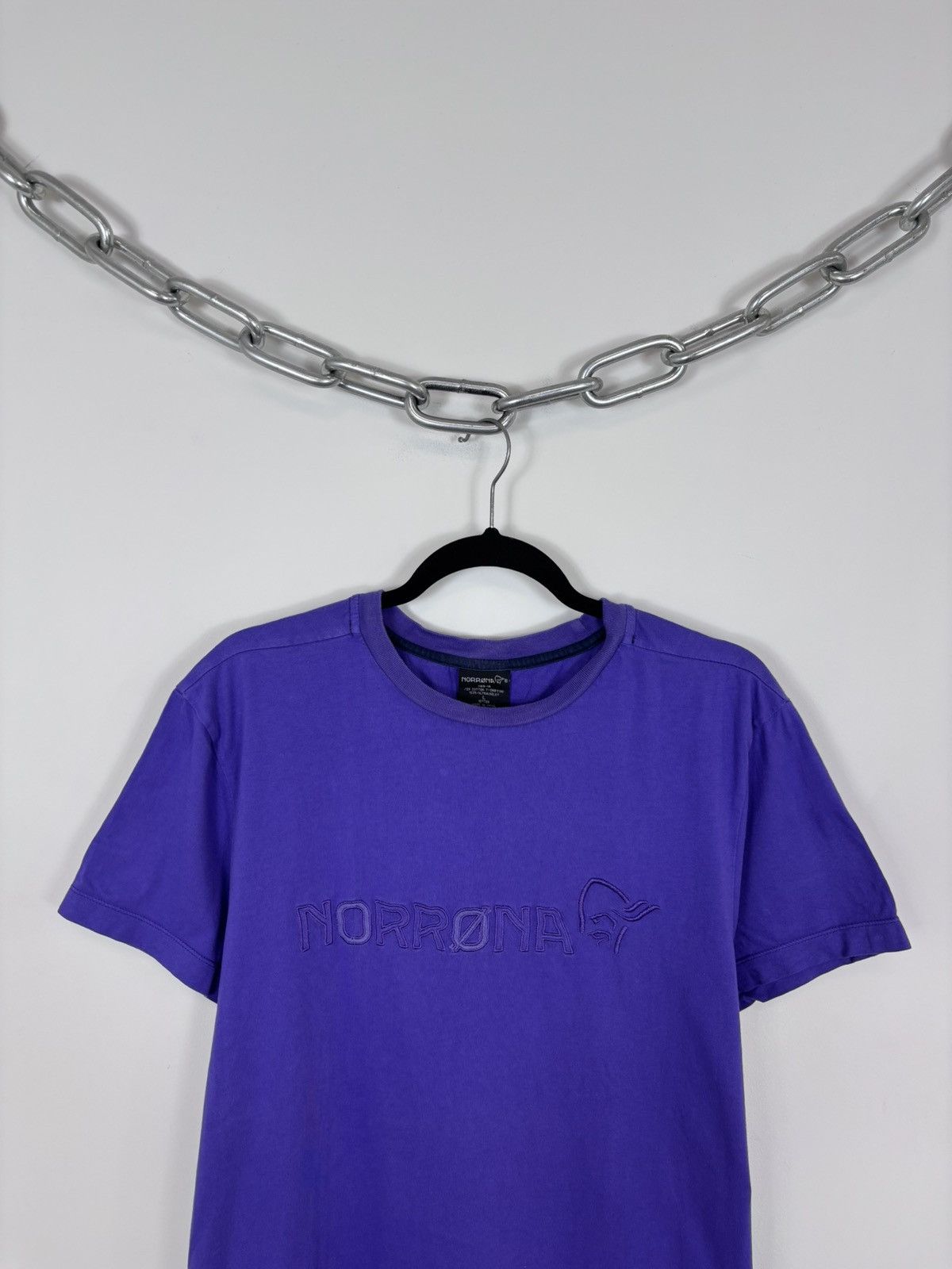 Norrona Norrona Men’s Ultraviolet Purple Cotton Outdoor T-Shirt Tee Size US L / EU 52-54 / 3 - 2 Thumbnail