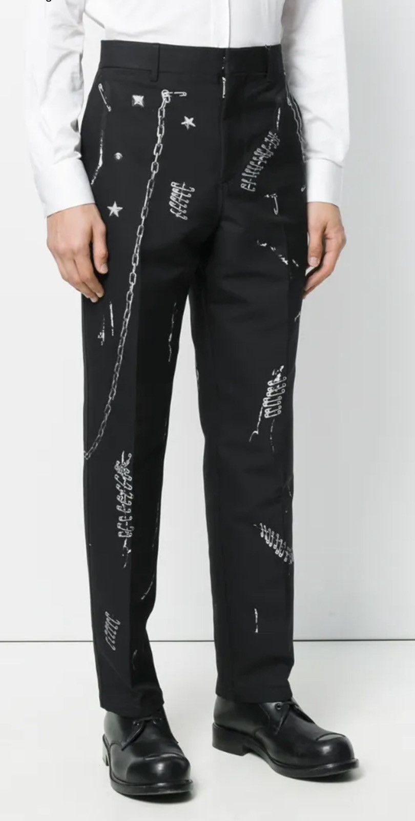 Alexander McQueen safety pins chains print pants size46 Size US 30 / EU 46 - 1 Thumbnail