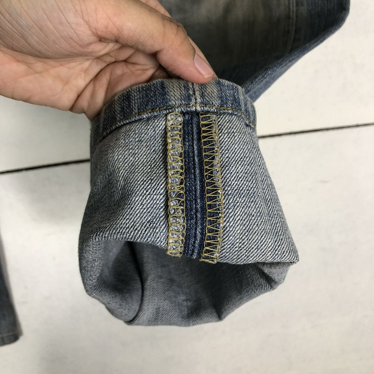 Japanese Brand 🔥VINTAGE SELVEDGES DENIM JEANS LEE USA Size US 34 / EU 50 - 12 Thumbnail