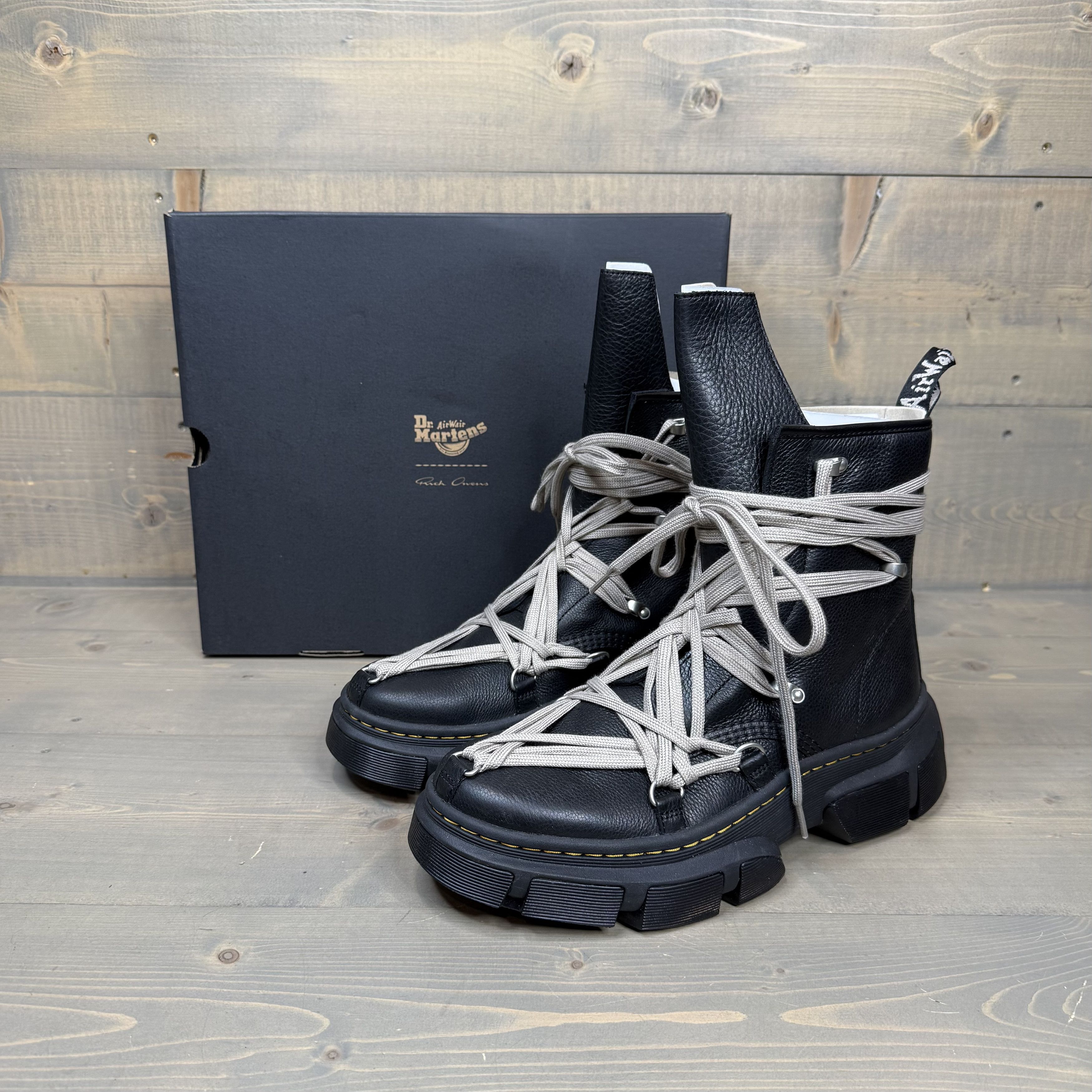 NIB Martens x Rick Owens 1460 DMXL Megalace RO Boots