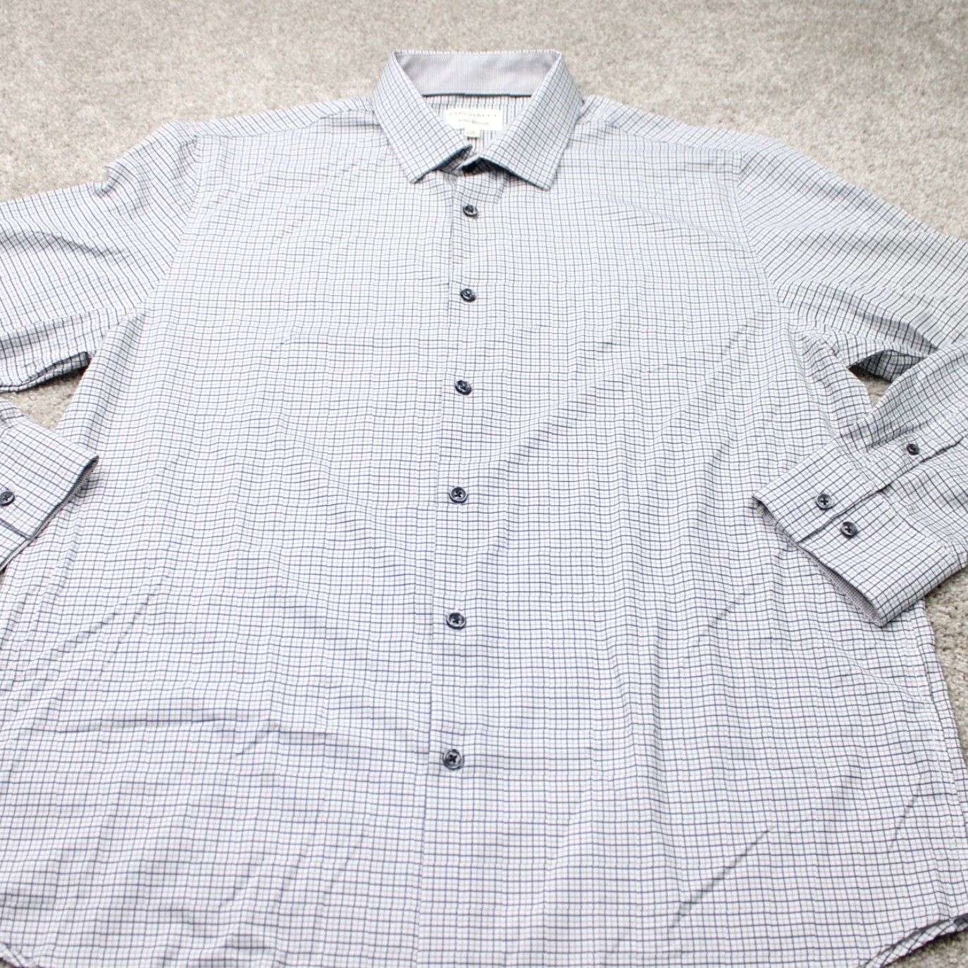 Vintage Construct Shirt Mens XL Black 4 Way Stretch Long Sleeve Button-Up Shirt 90s Fall Spring Summer WinterMens Size US XL / EU 56 / 4 - 3 Thumbnail