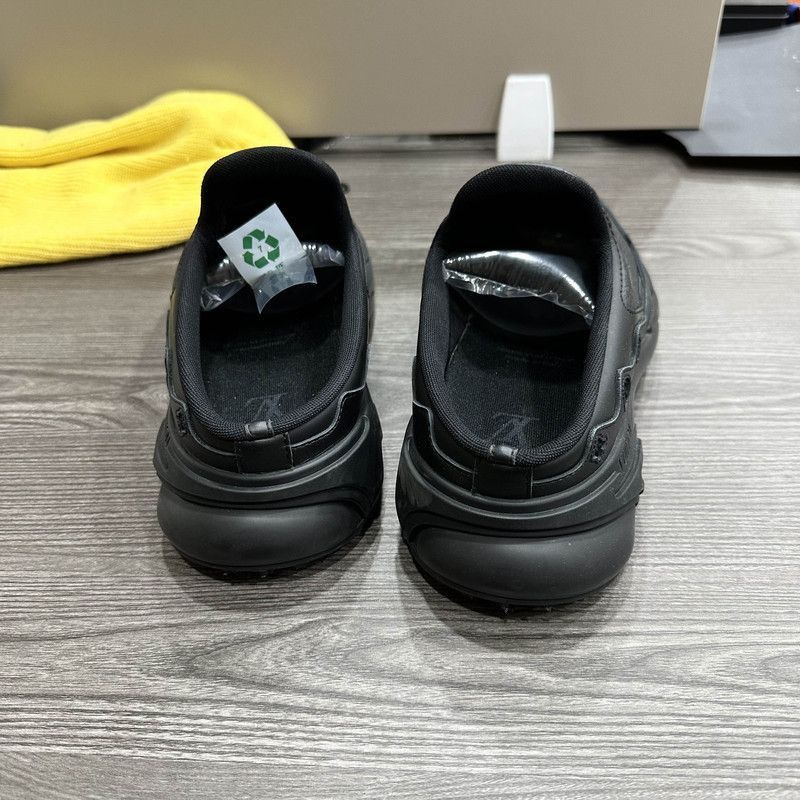 Louis Vuitton Louis Vuitton Runner Tatic Black Slip-On Shoes - Size US 8.5 / EU 41-42 - 3 Thumbnail