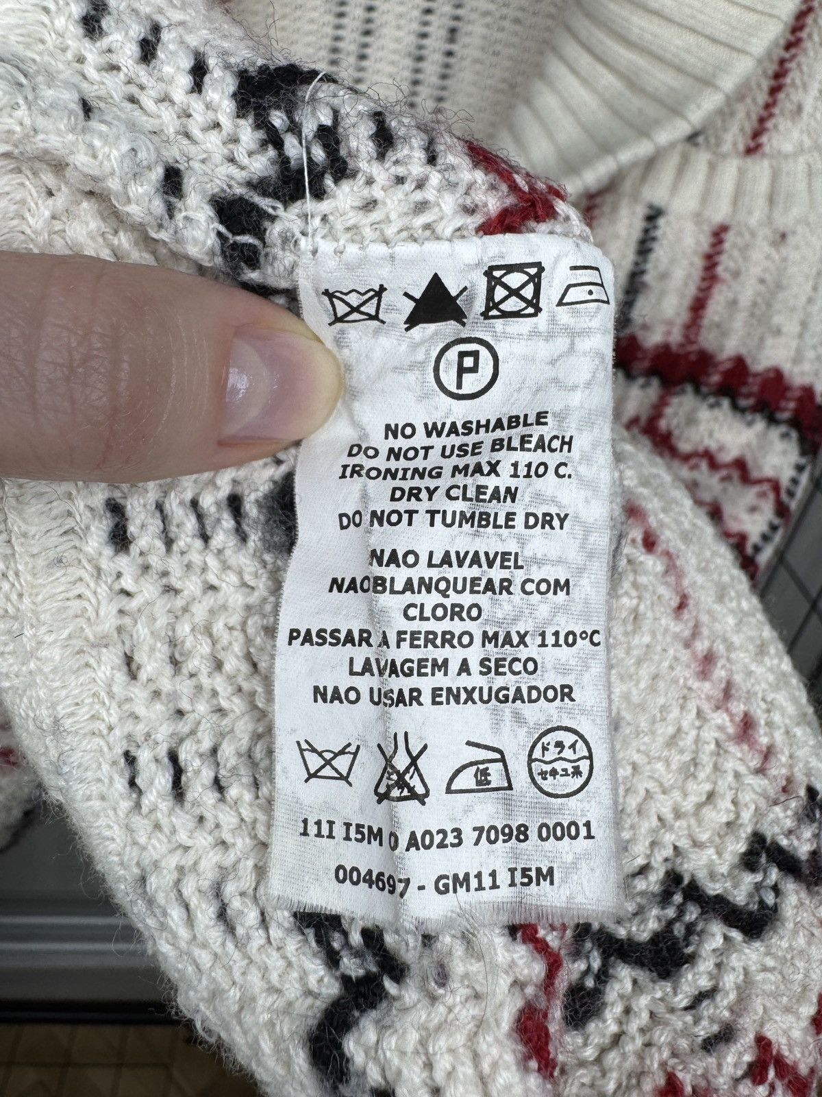 Iceberg ICEBERG Made In Italy WOOL BLEND SWEATER CARDIGAN MENs M Size US M / EU 48-50 / 2 - 14 Thumbnail