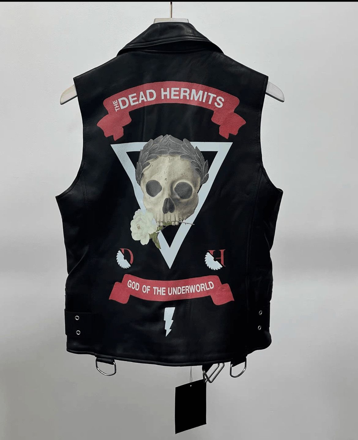 Undercover Undercover Sz 1 Undercover 19SS Back Skull Rider Leather V Size US S / EU 44-46 / 1 - 1 Thumbnail