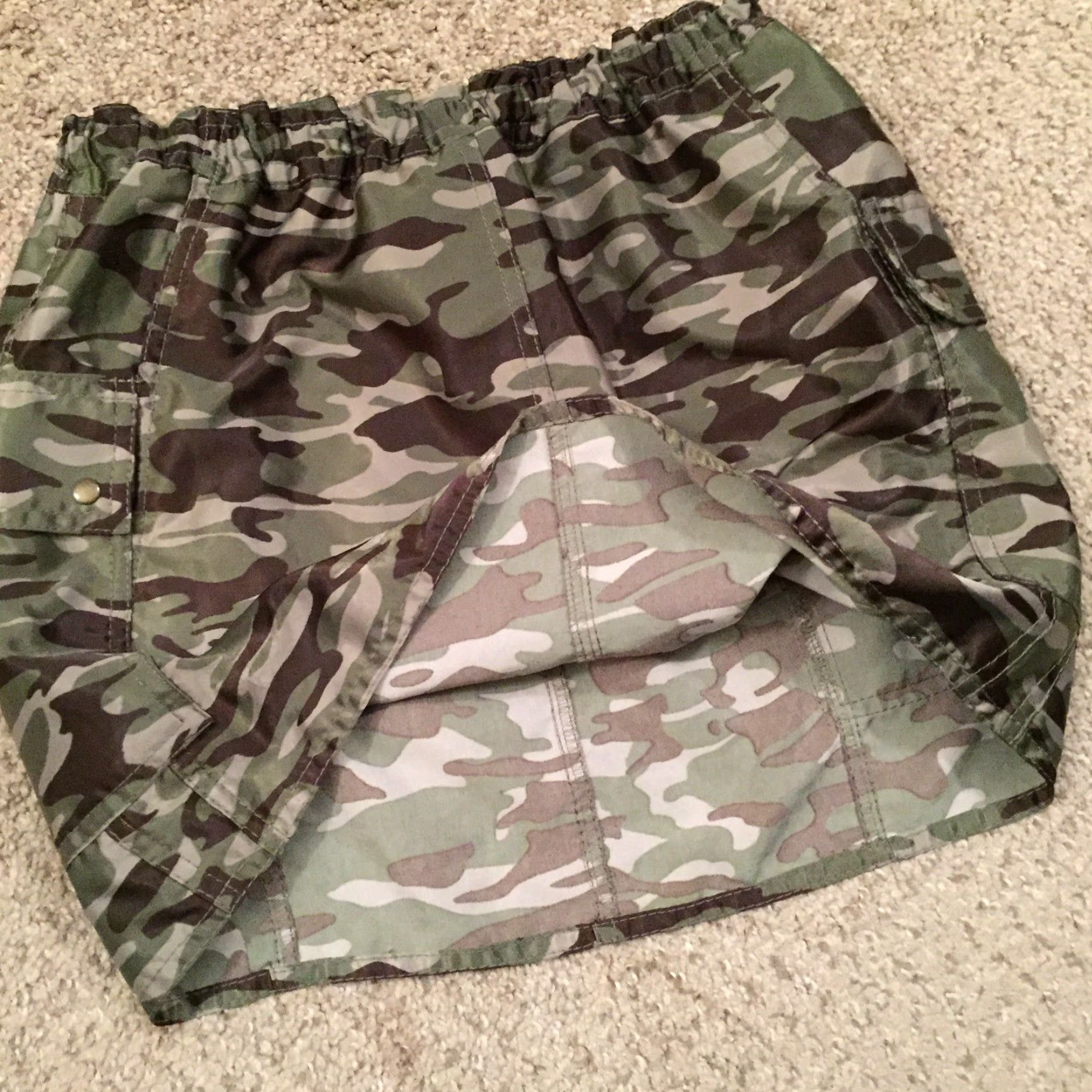Express Express Skirt Small Short Cargo Green Camouflage Unlined Drawstring Women S Regular Short Cargo Skirt Camouflage Green Express - Size 28" / US 6 / IT 42 - 7 Thumbnail