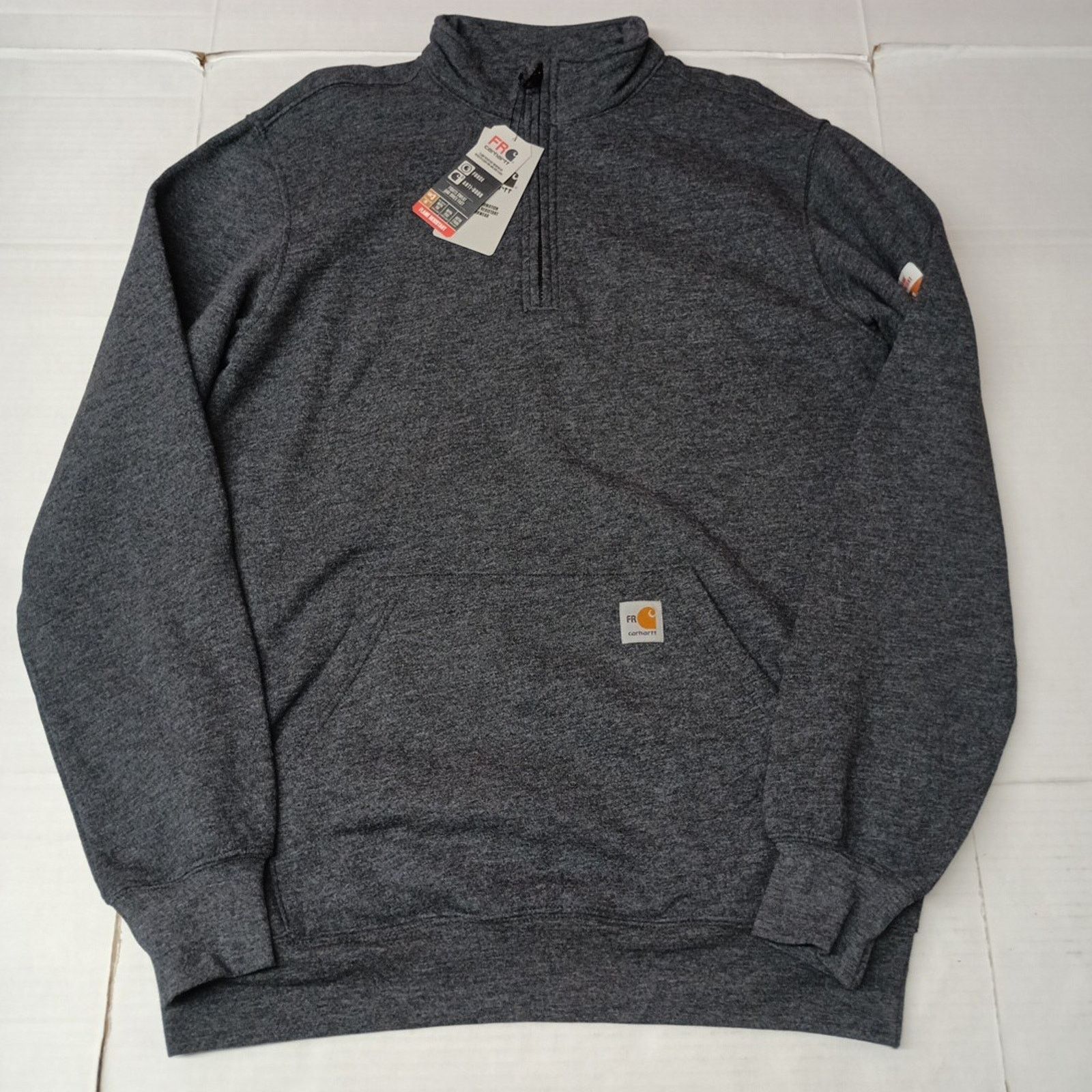 Carhartt Carhartt Gray FR Force Loose Fit 1/4 Zip Sweatshirt Men's MT Size US M / EU 48-50 / 2 - 1 Thumbnail