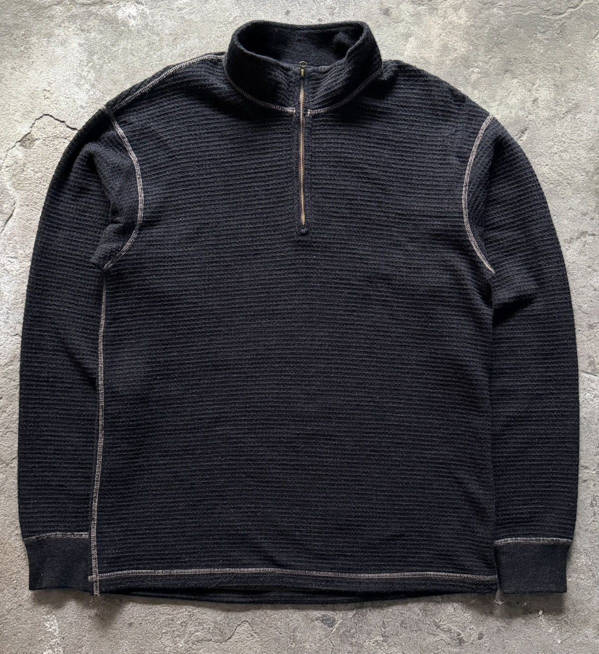 RRL Ralph Lauren RRL - Knitted Waffle Quarter Zip (Sample item) Size US M / EU 48-50 / 2 - 1 Thumbnail