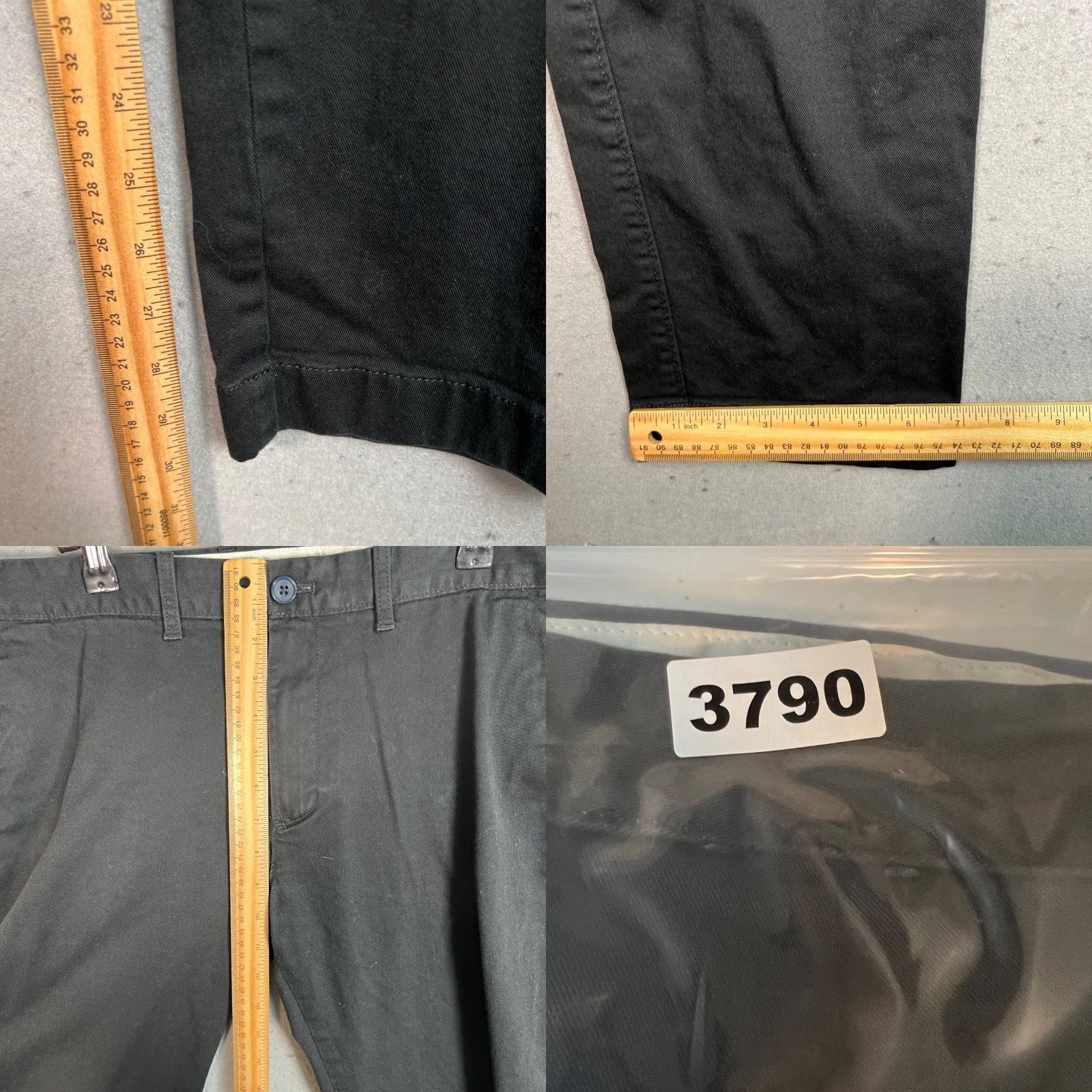 J.Crew J.Crew Mens Slim Fit Black Pants Cotton Blend Flat Front 34x32 - Chino, Preppy, Casual, Business - System Size US 34 / EU 50 - 8 Thumbnail
