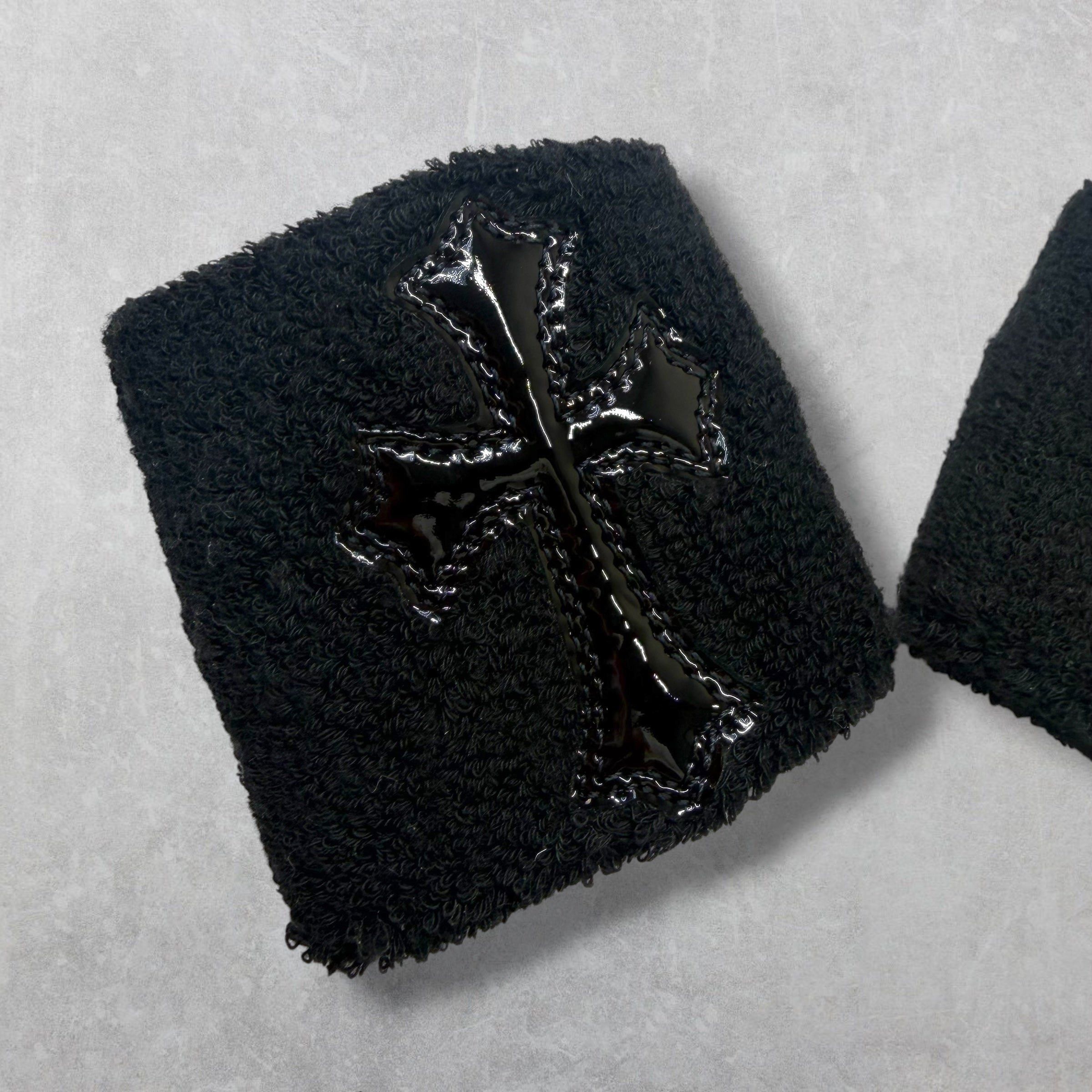 Chrome Hearts Chrome Hearts Black Patent Cross Sweatbands Size ONE SIZE - 3 Thumbnail