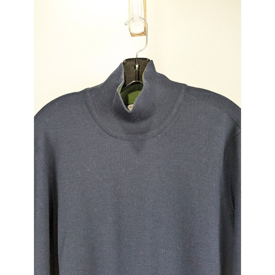 Bottega Veneta o1rshd1 Wool Turtleneck in Blue Size US L / EU 52-54 / 3 - 3 Thumbnail
