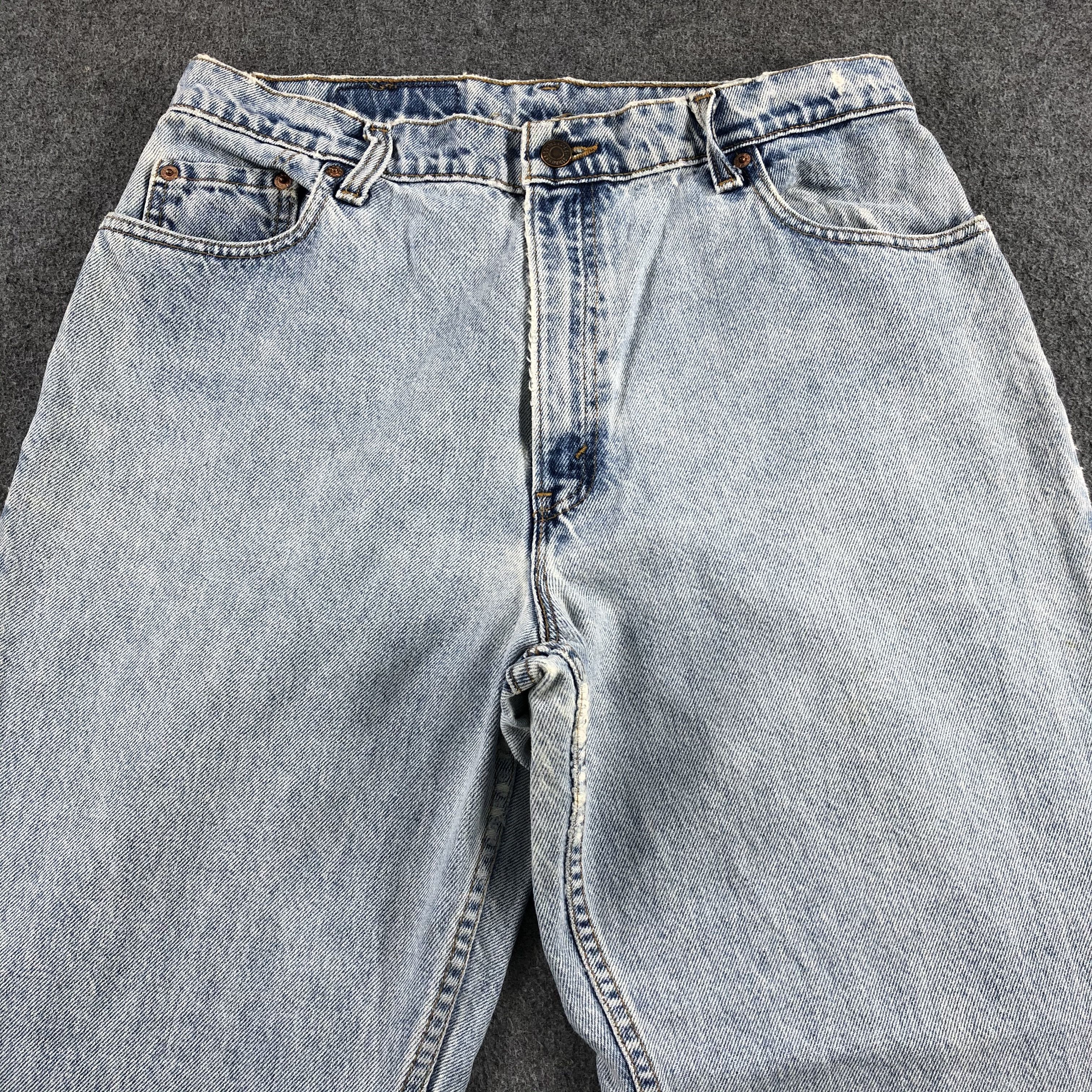 Levi's 90s Vintage Light Wash Levis 551 Jeans-J1583 Size US 33 - 3 Thumbnail