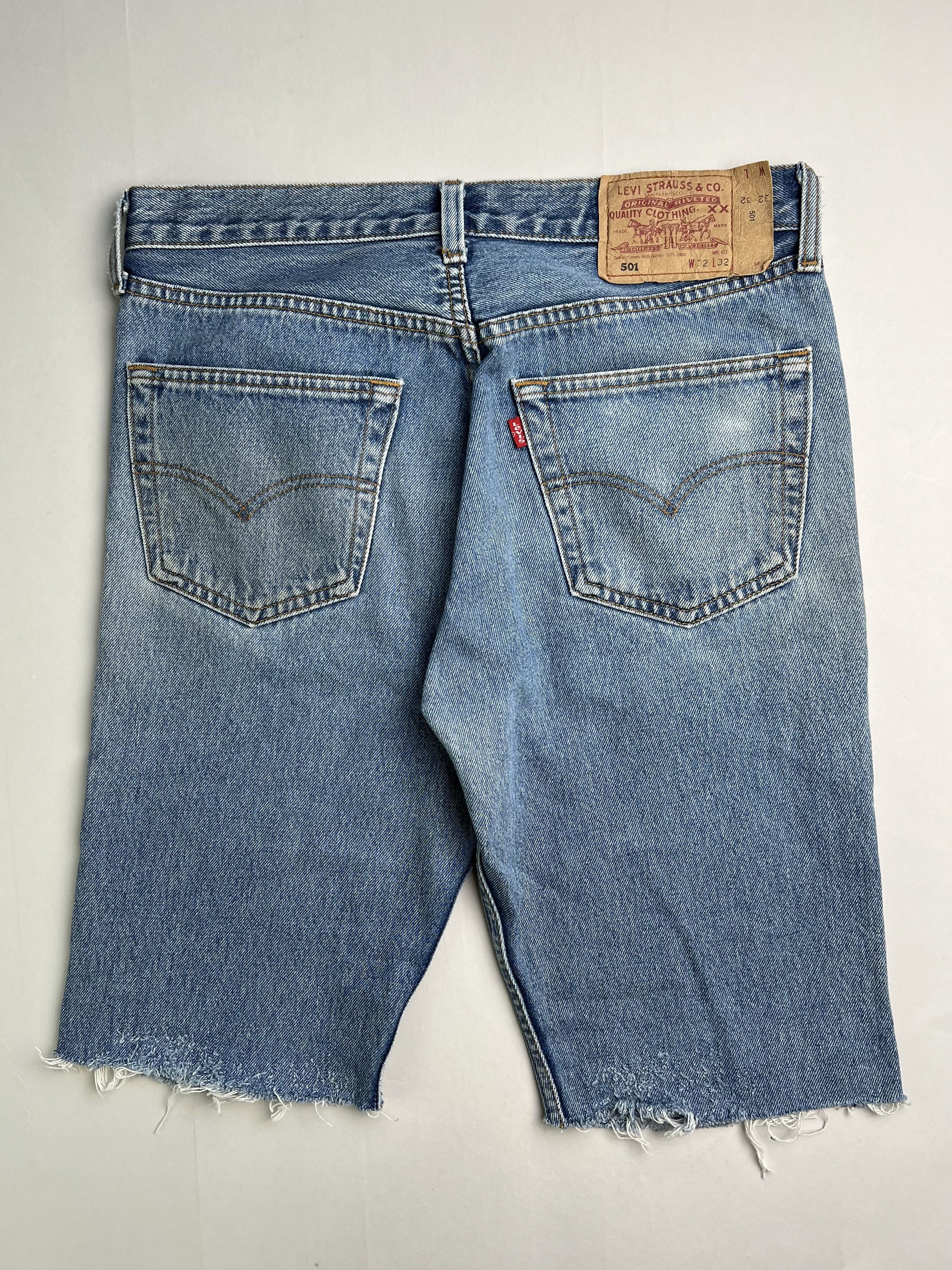 Levi's Levis 501 Jeans Shorts Blue Wash W32 Size US 32 / EU 48 - 2 Thumbnail