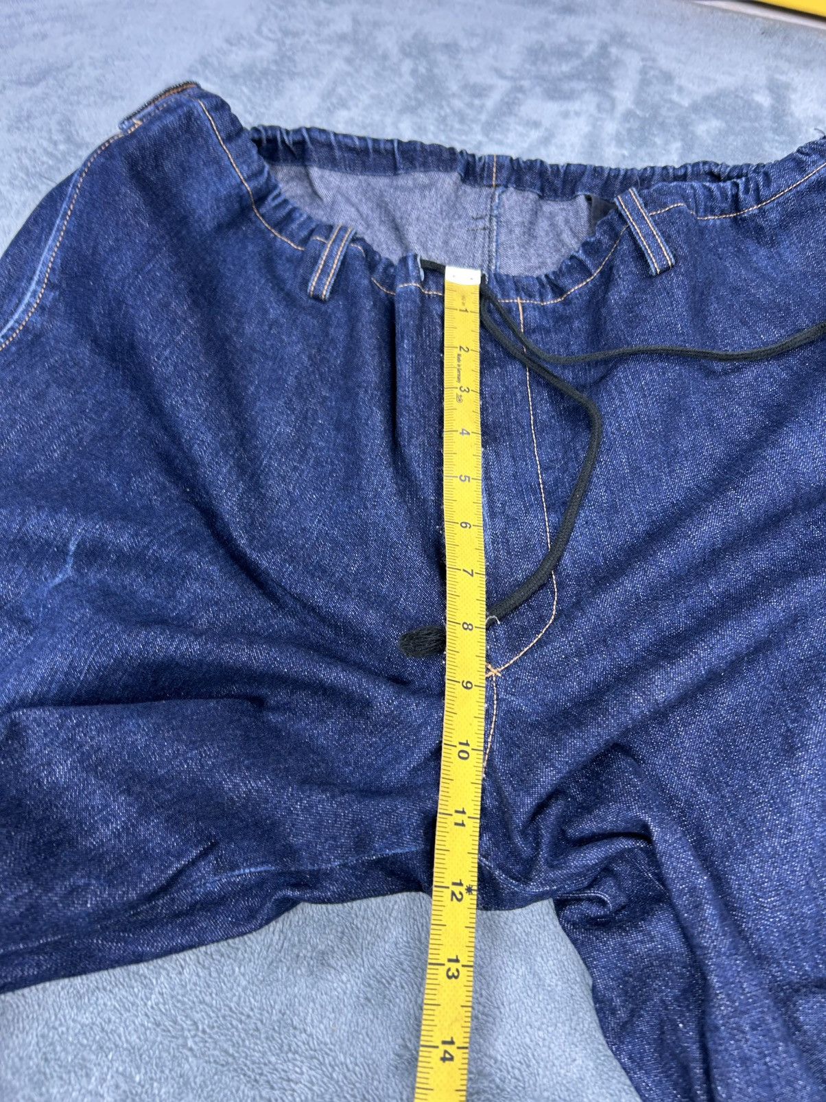 Yohji Yamamoto Yohji Yamamoto Drawstring Denim Jeans Size US 35 - 9 Thumbnail