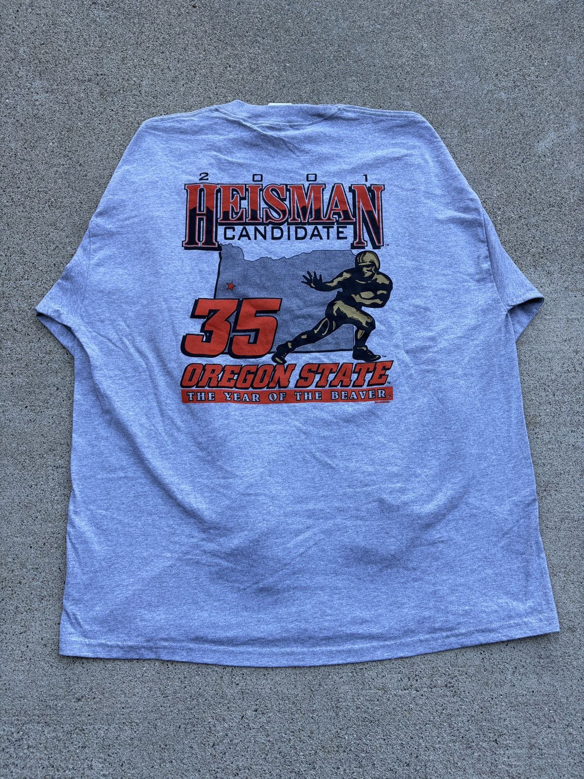 NCAA Vintage 2001 Oregon State “Heisman Candidate L/S Tee Sz 2XL Size US XXL / EU 58 / 5 - 2 Thumbnail