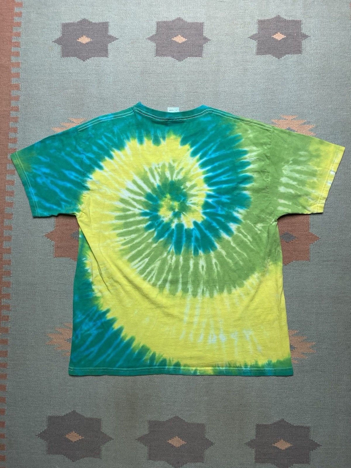 Vintage Vtg tie dye t shirt fruit of loom cotton spiral hippie XL Size US XL / EU 56 / 4 - 5 Thumbnail