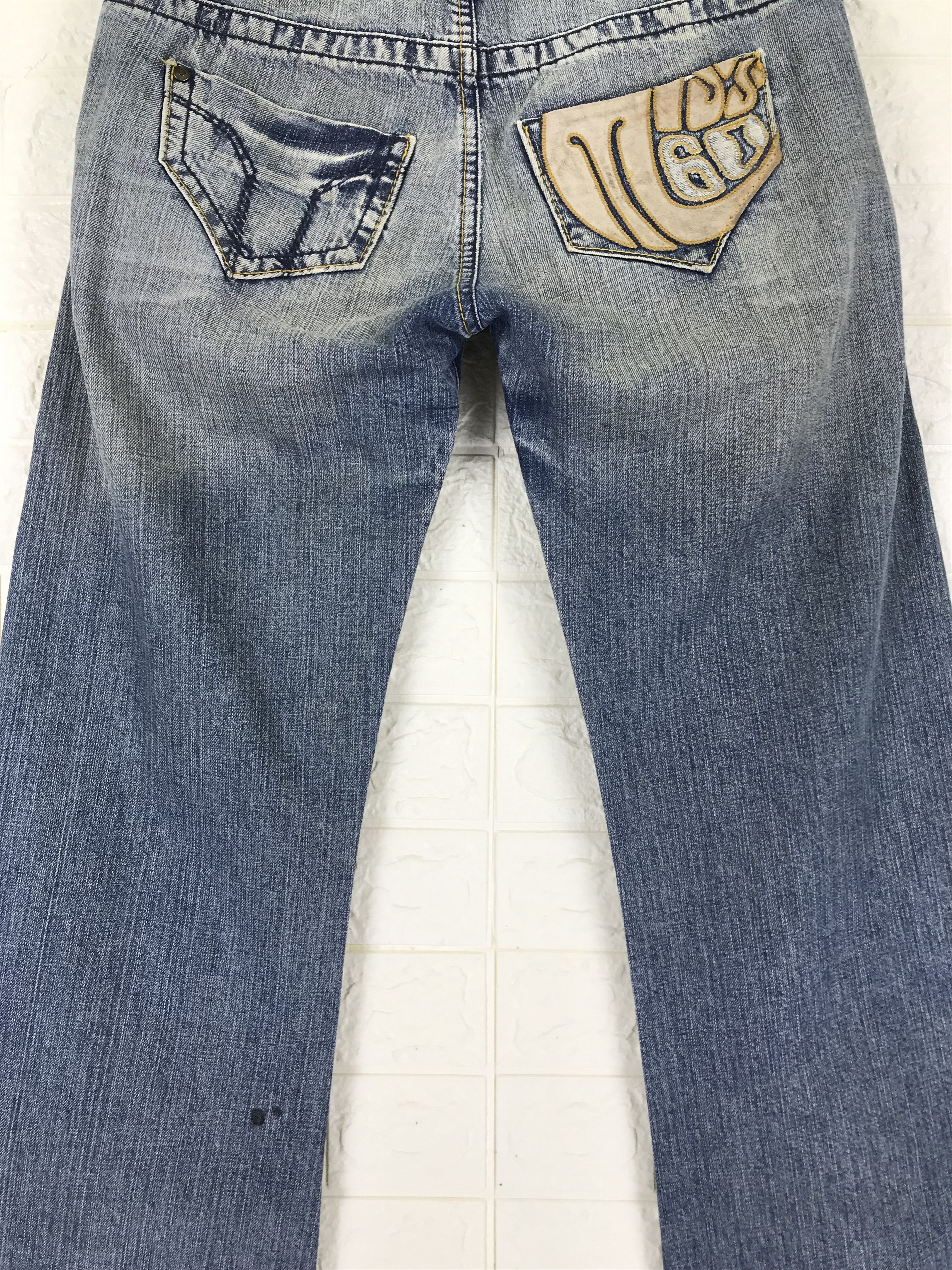 Miss Sixty Vintage Miss Sixty Patched Super Flare Jeans Size 28" / US 6 / IT 42 - 3 Thumbnail