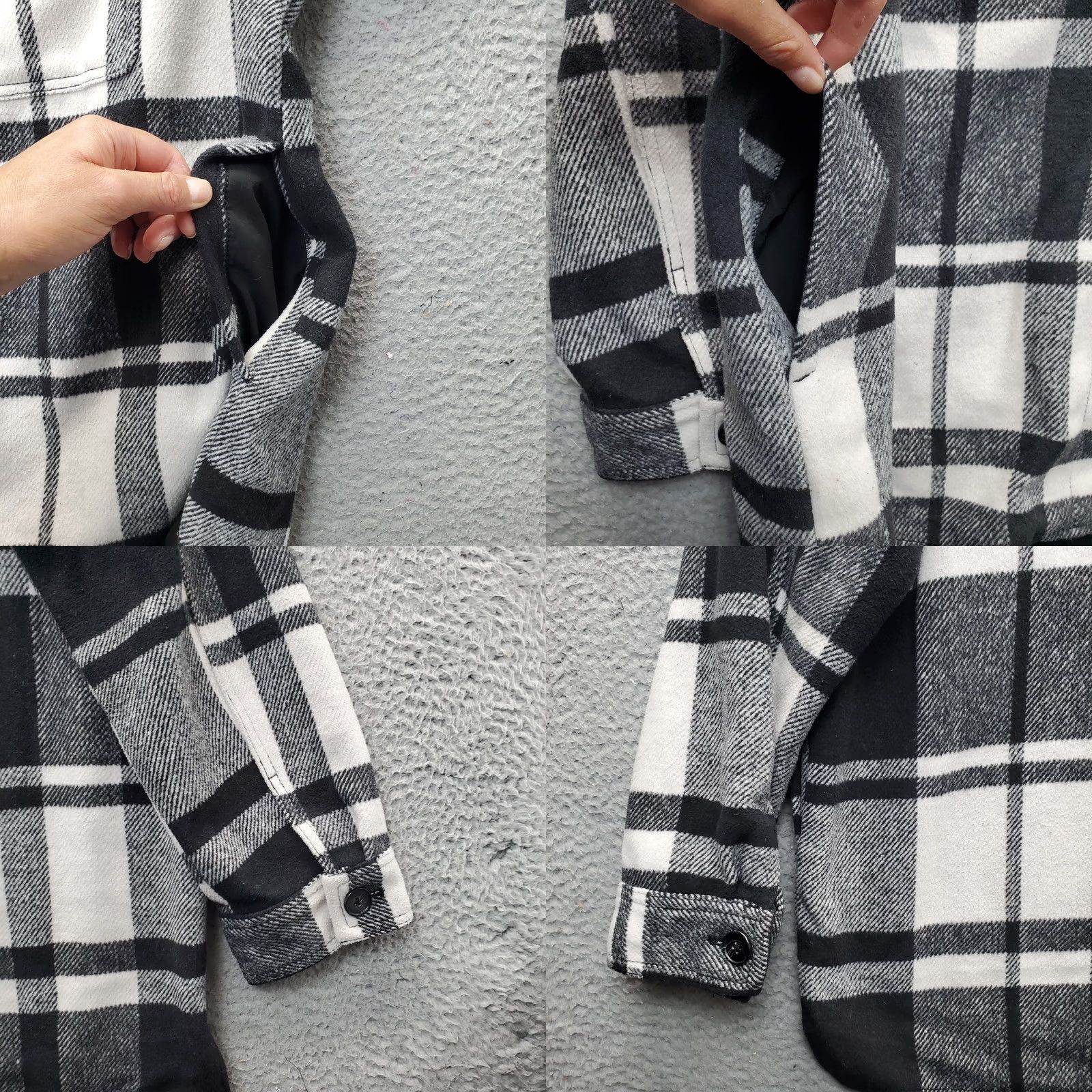 Old Navy VINTAGE Old Navy Shacket Womens XL Tall Multi Plaid Wool Blend Long Sleeve Button Front Size XL / US 12-14 / IT 48-50 - 8 Thumbnail