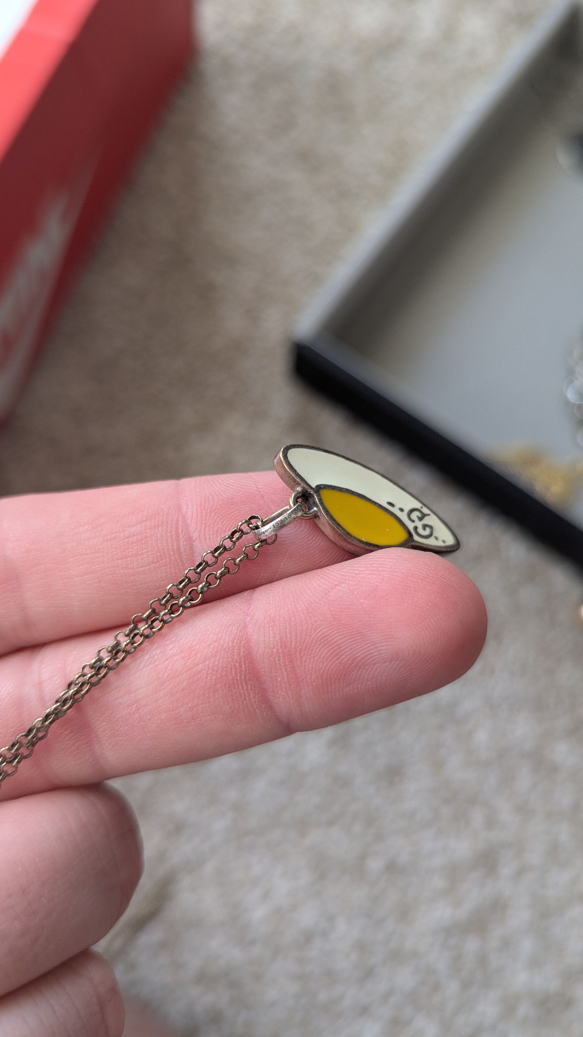 Gucci Gucci ghost egg necklace Size 30 - 4 Thumbnail
