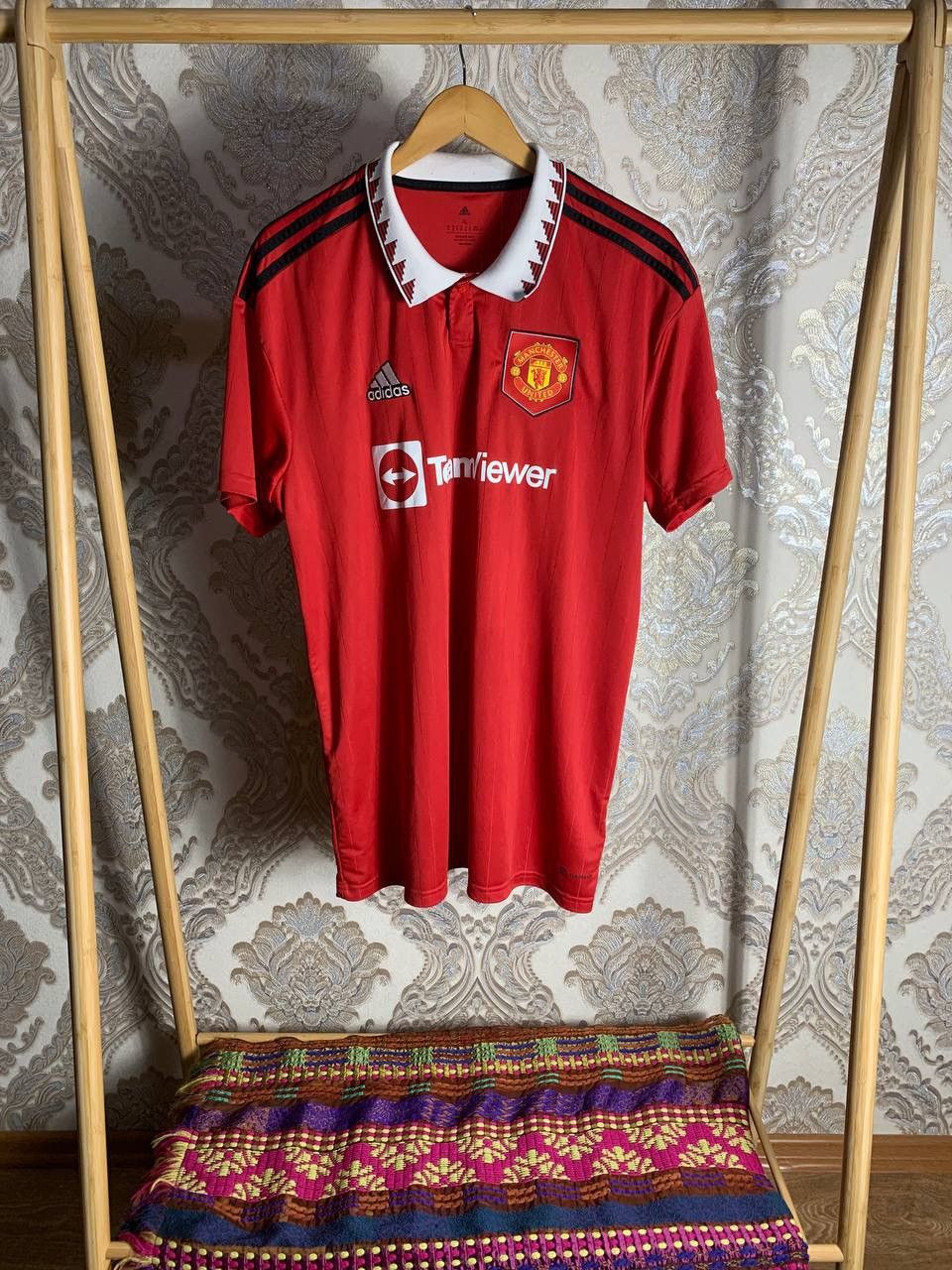 Adidas VINTAGE ADIDAS FC MANCHESTER UNITED ENGLAND SOCCER JERSEY Size US XL / EU 56 / 4 - 1 Thumbnail